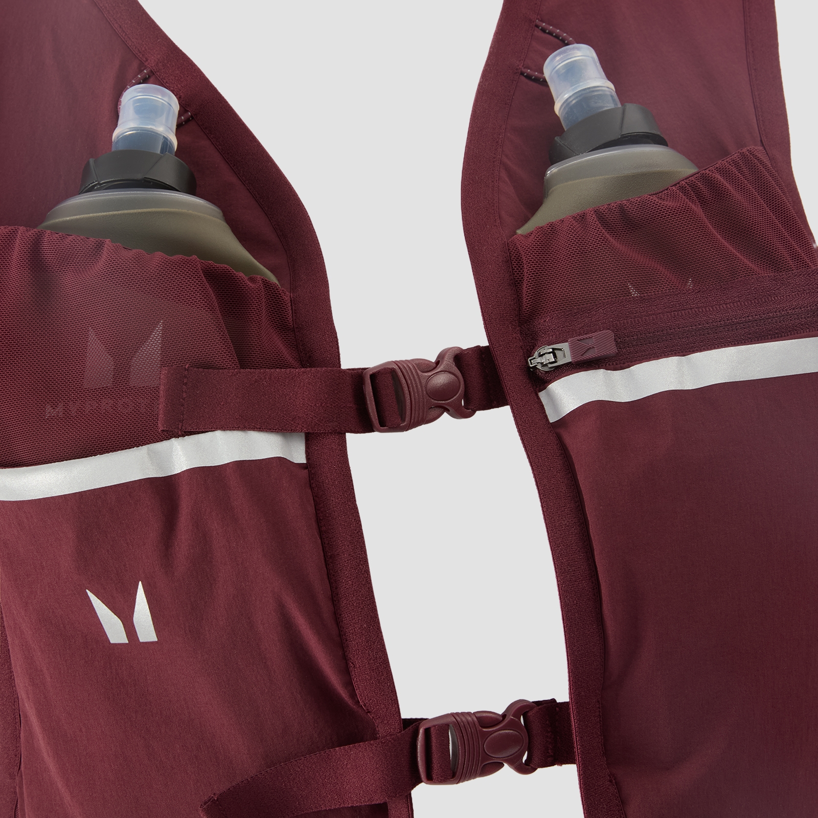 5059883406329 - MP Trinkweste und 2 weiche Laufflaschen als Paket – Dunkle Beere - S