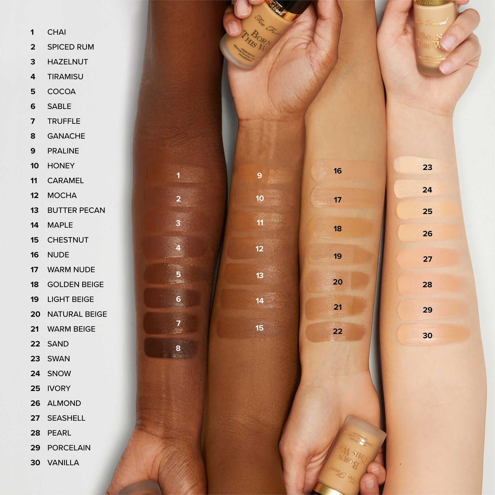 Too Faced Born This Way Original Foundation 30ml (Various Shades) - Snow 4