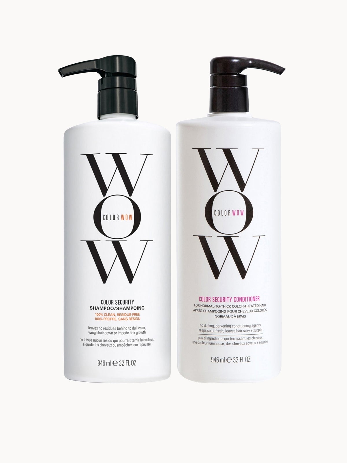Color Wow Colour Security Shampoo and Conditioner Normal to Thick 946ml