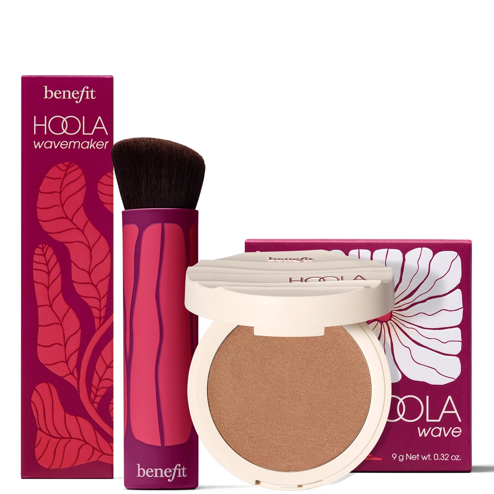 benefit Hoola Wave Cream Bronzer & Bronzer Brush (Various Shades) - Original 2