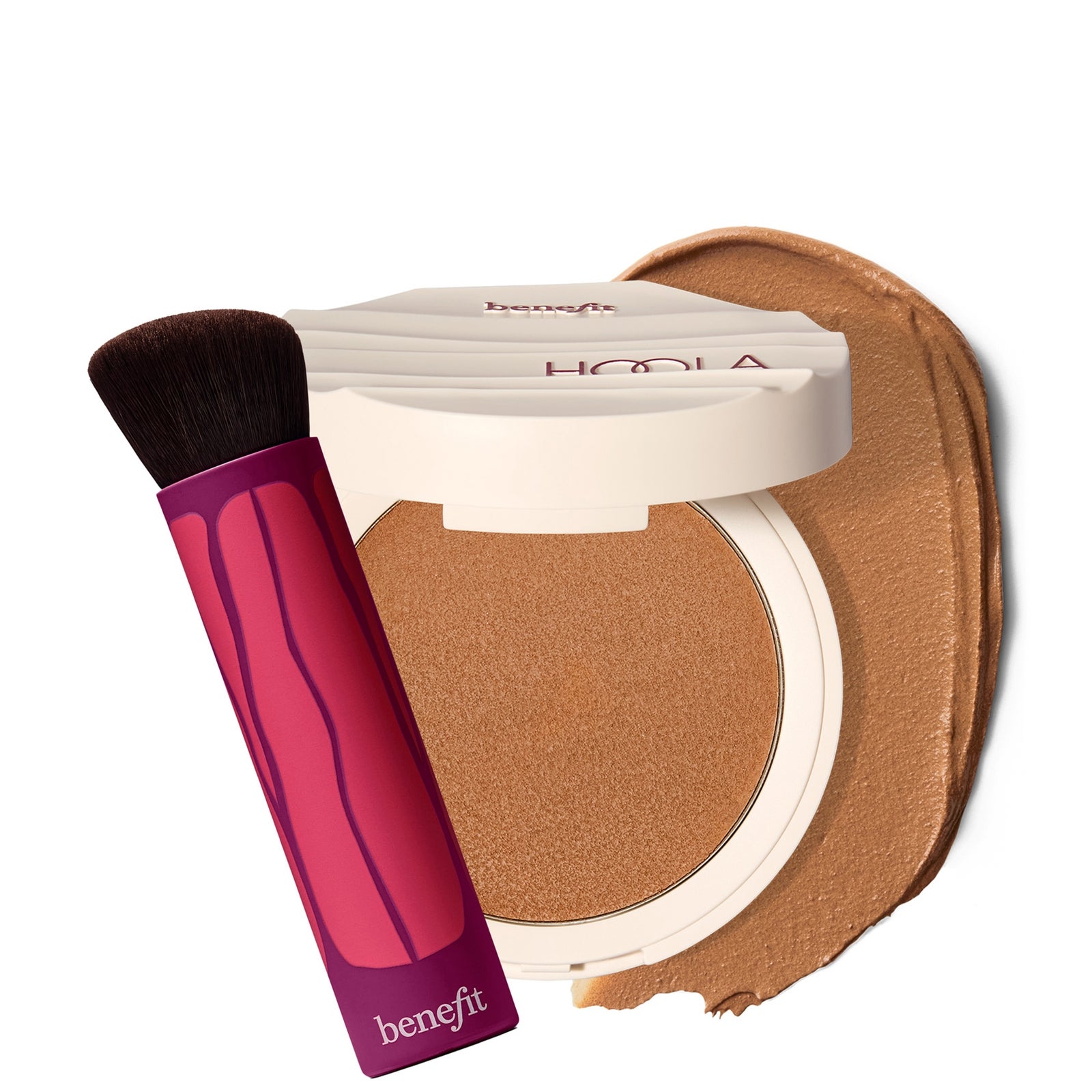 benefit Hoola Wave Cream Bronzer & Bronzer Brush (Various Shades) - Medium