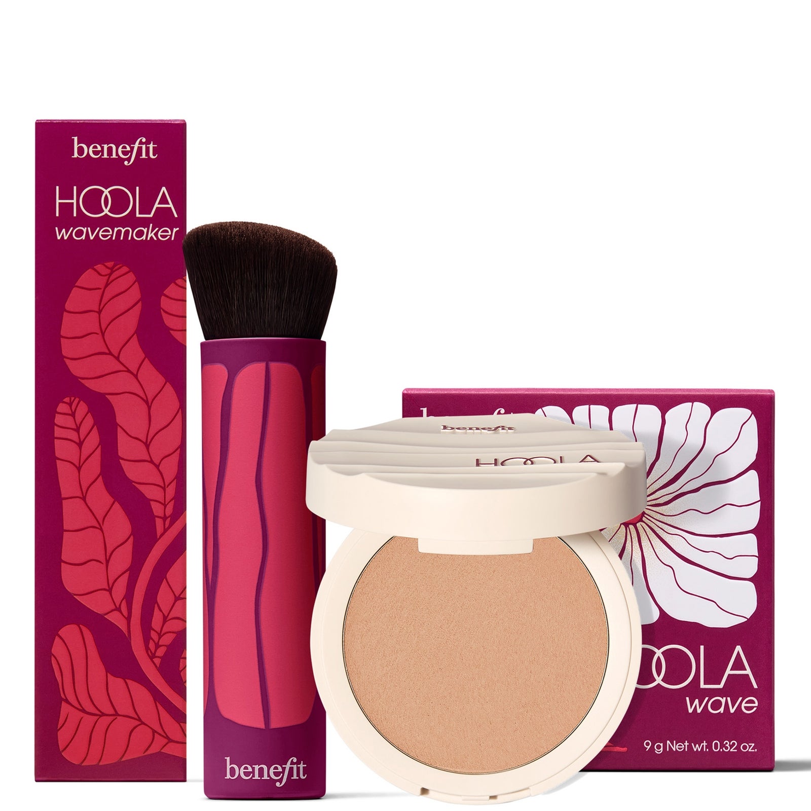 benefit Hoola Wave Cream Bronzer & Bronzer Brush (Various Shades) - Light 2