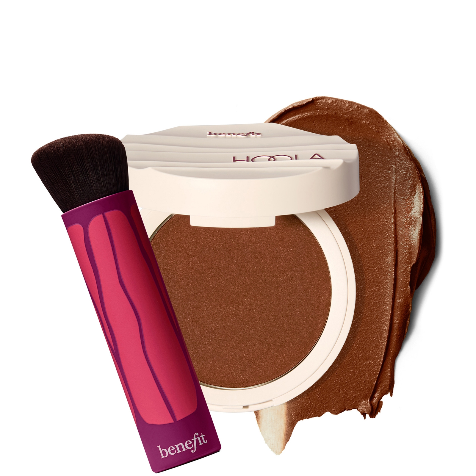 benefit Hoola Wave Cream Bronzer & Bronzer Brush (Various Shades) - Deep