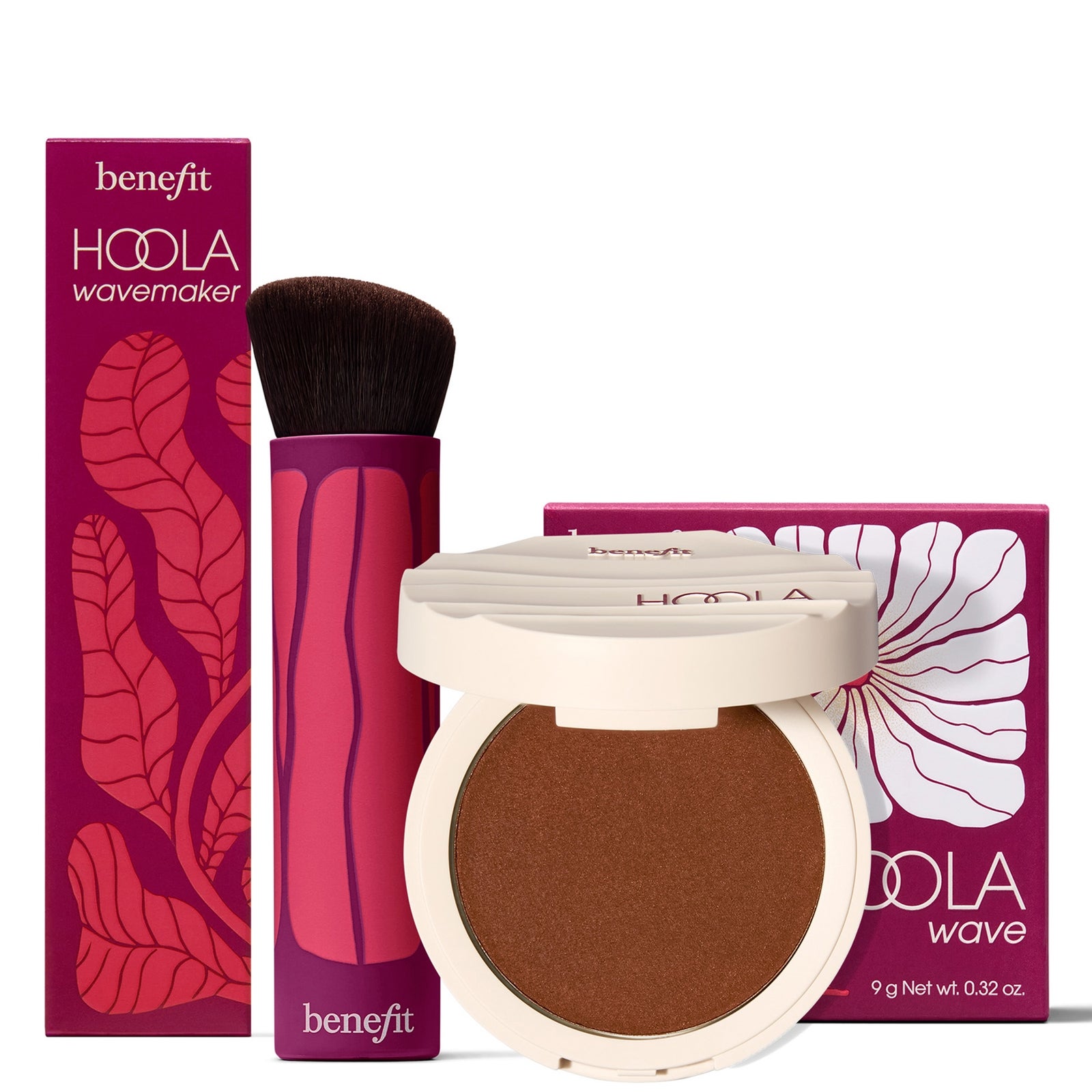 benefit Hoola Wave Cream Bronzer & Bronzer Brush (Various Shades) - Deep 2
