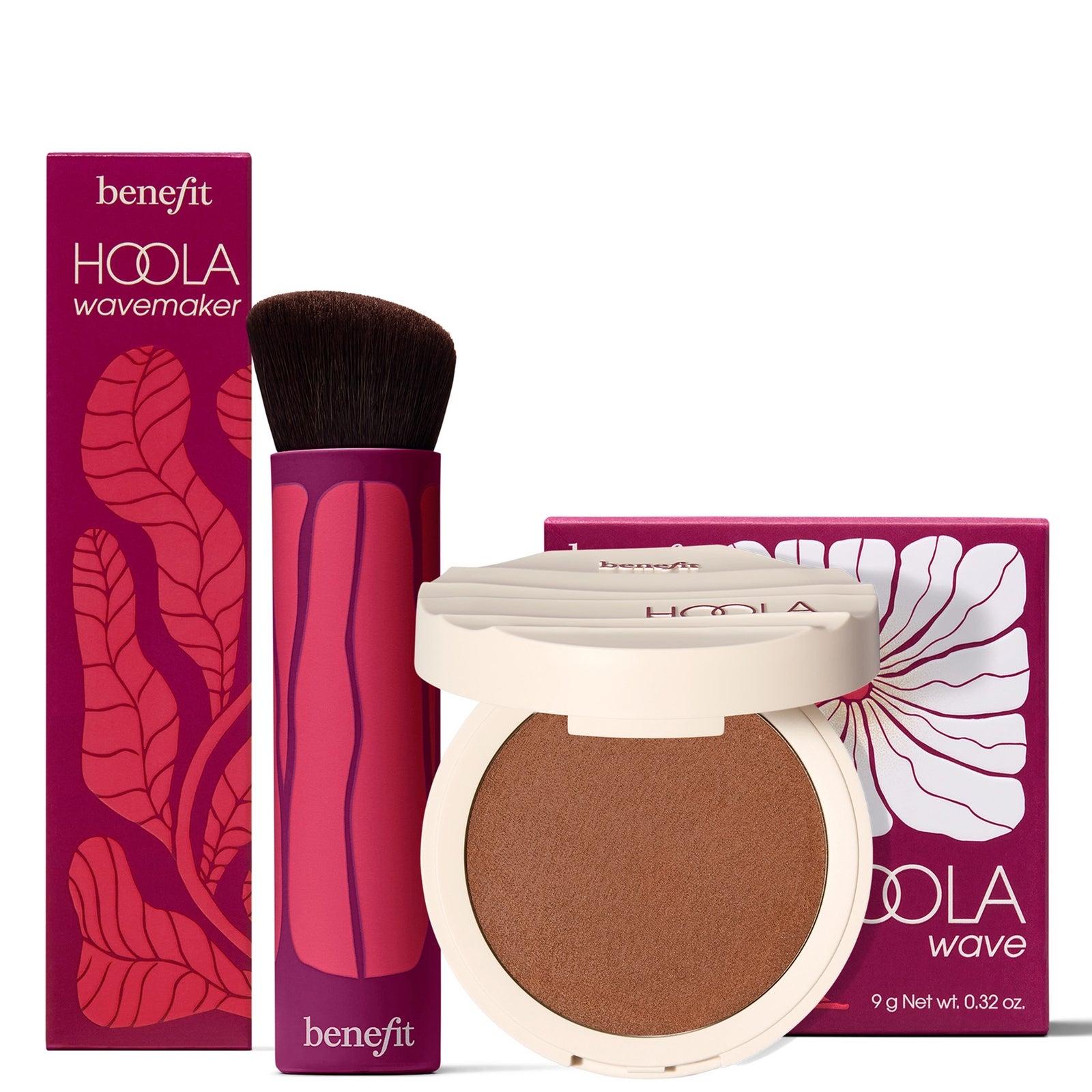 benefit Hoola Wave Cream Bronzer & Bronzer Brush (Various Shades) - Medium-Deep 2