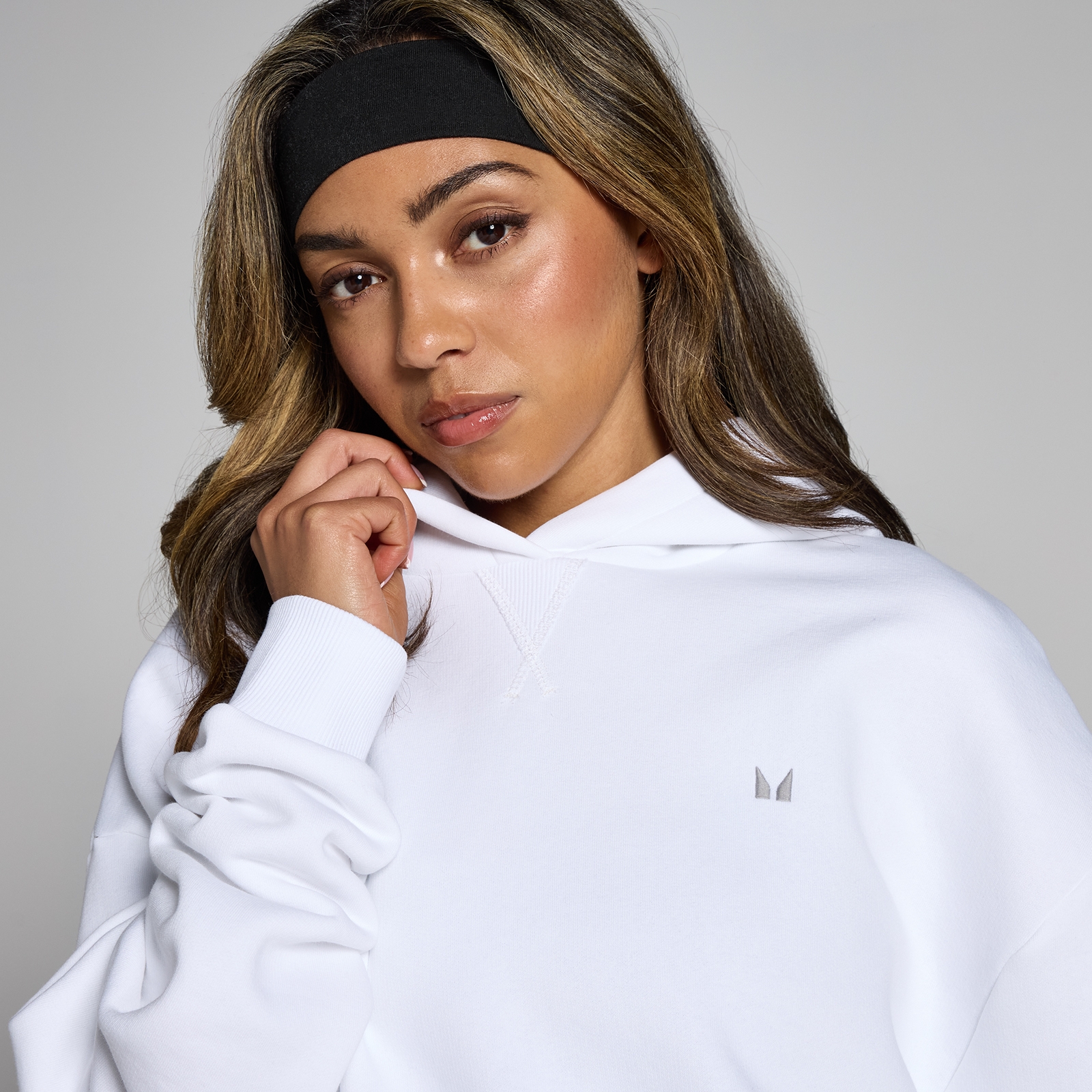 Thumbnail - MP Damen Basics Oversize-Kapuzenpulli – Weiß - XXS