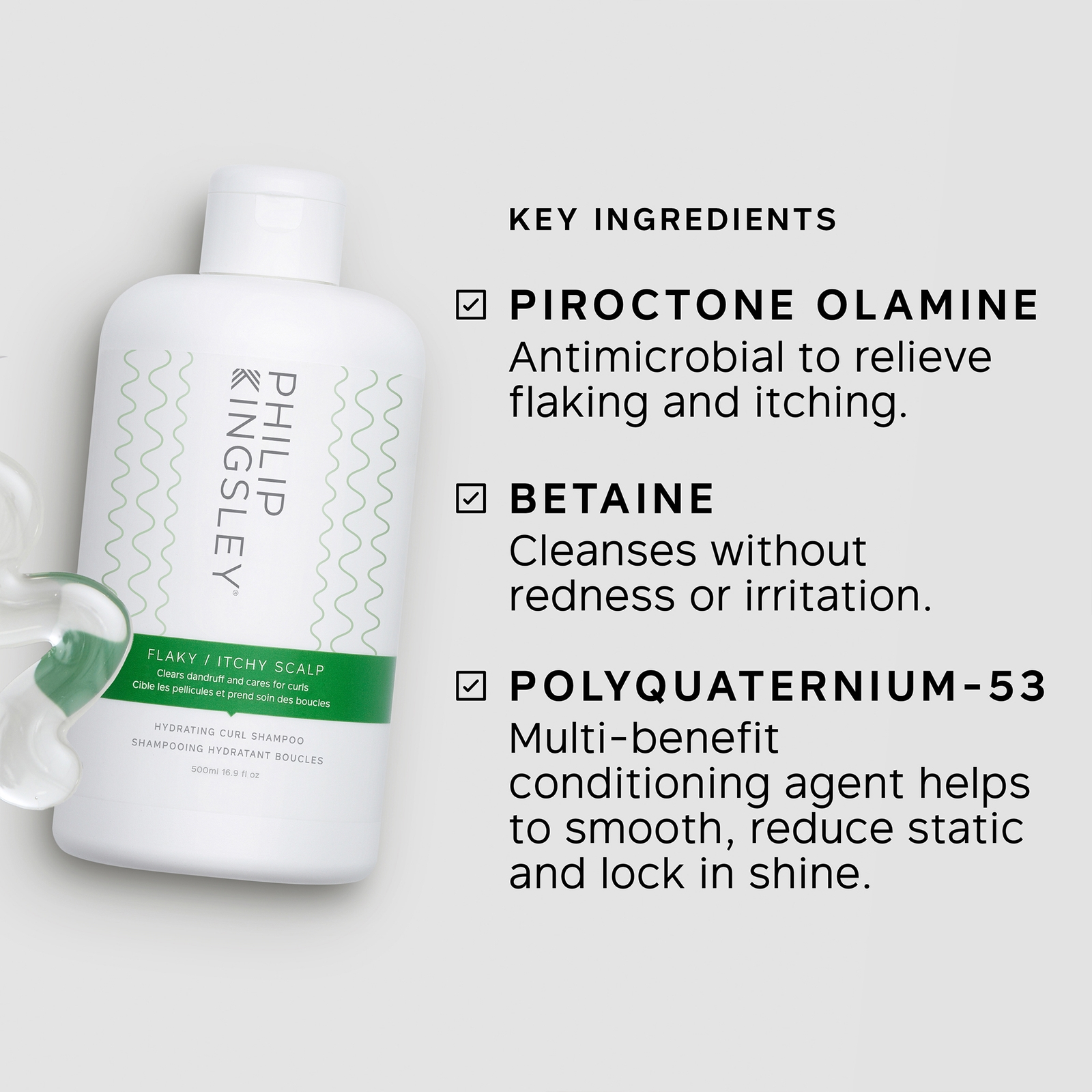 Thumbnail - Philip Kingsley Flaky/Itchy Scalp Hydrating Curl Anti-Dandruff Shampoo 500ml