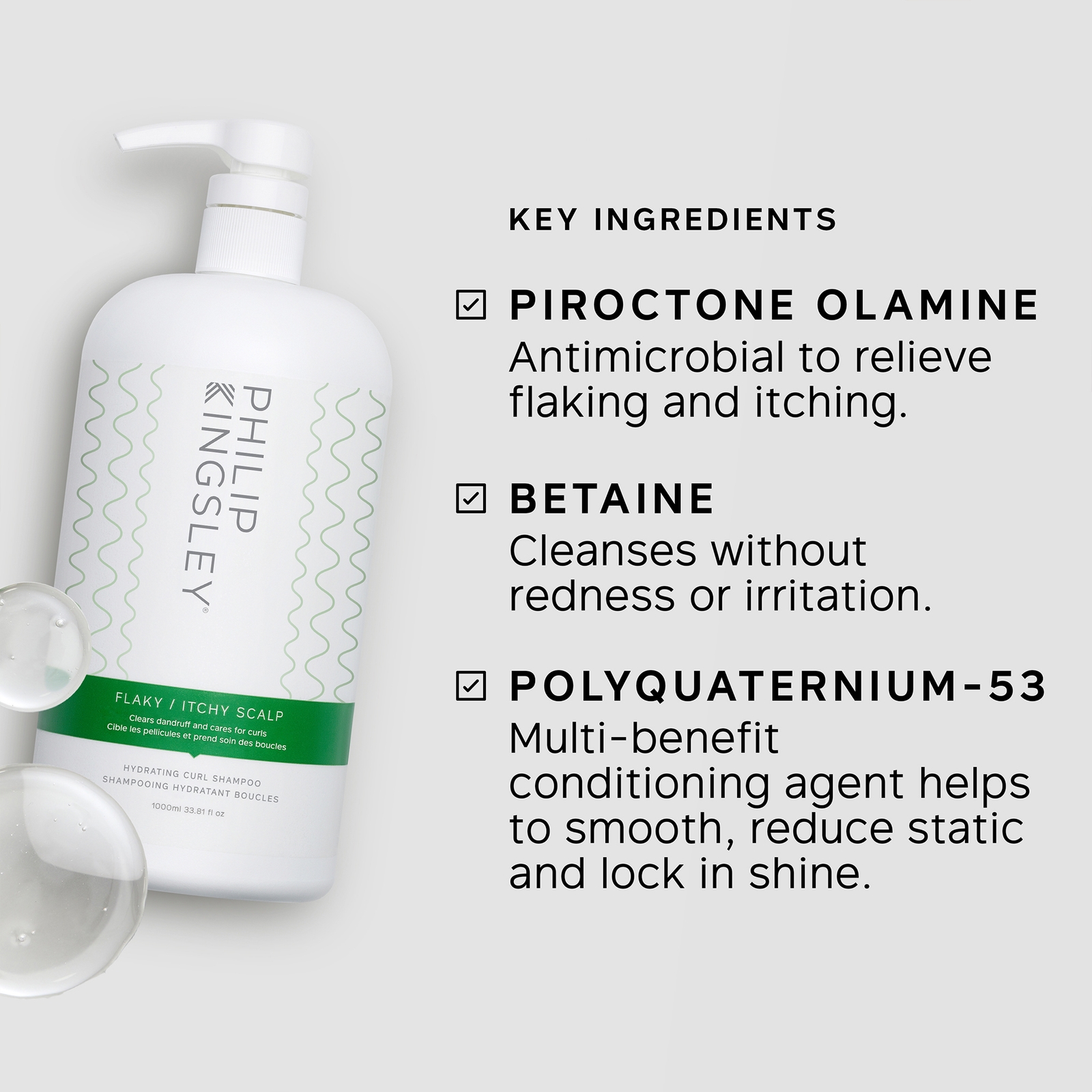 Thumbnail - Philip Kingsley Flaky/Itchy Scalp Hydrating Curl Anti-Dandruff Shampoo 1000ml