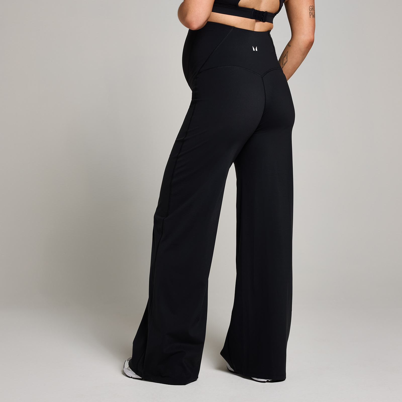 5059883406923 - MP Womens Maternity Wide Leg Leggings - Black - XL