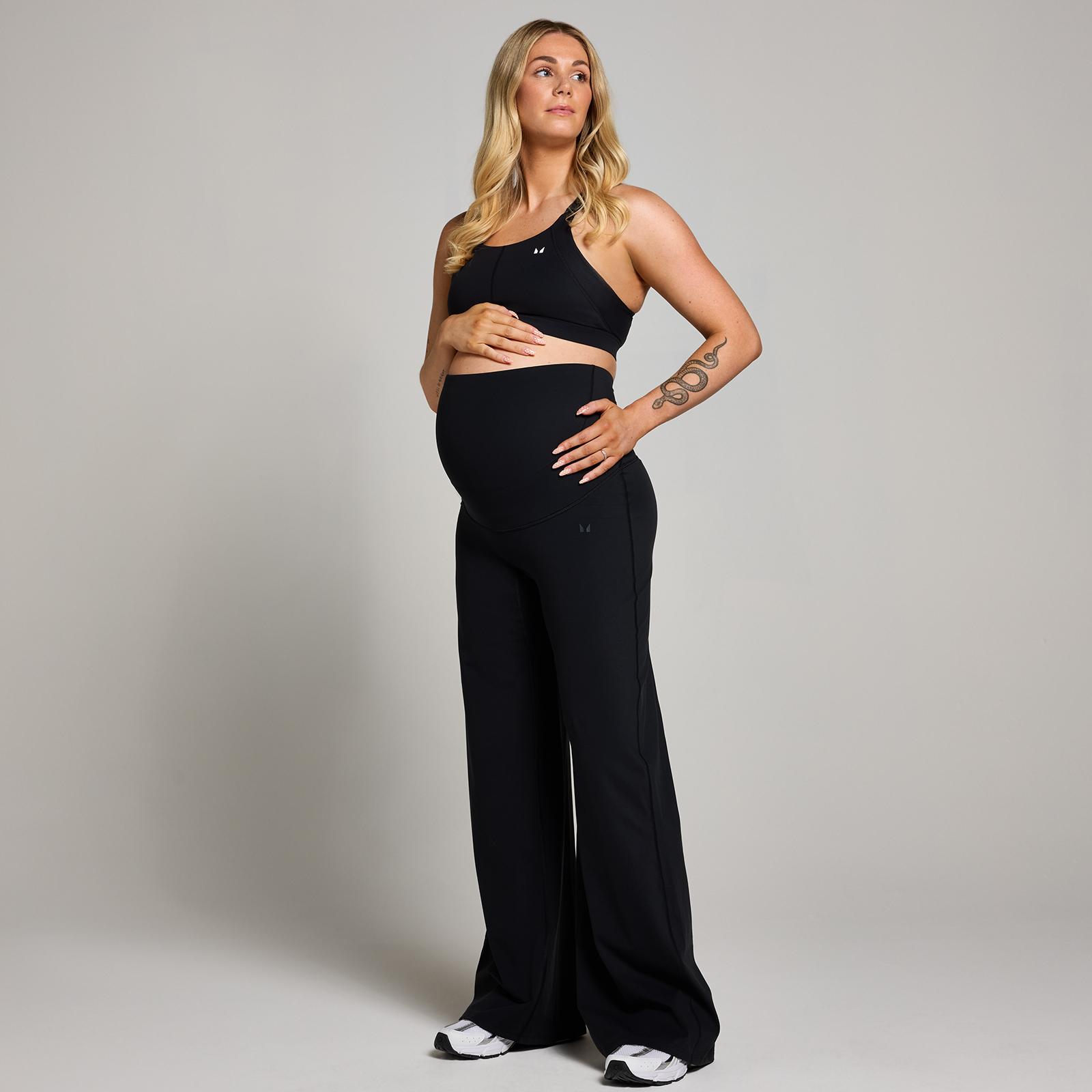 5059883406923 - MP Womens Maternity Wide Leg Leggings - Black - XL