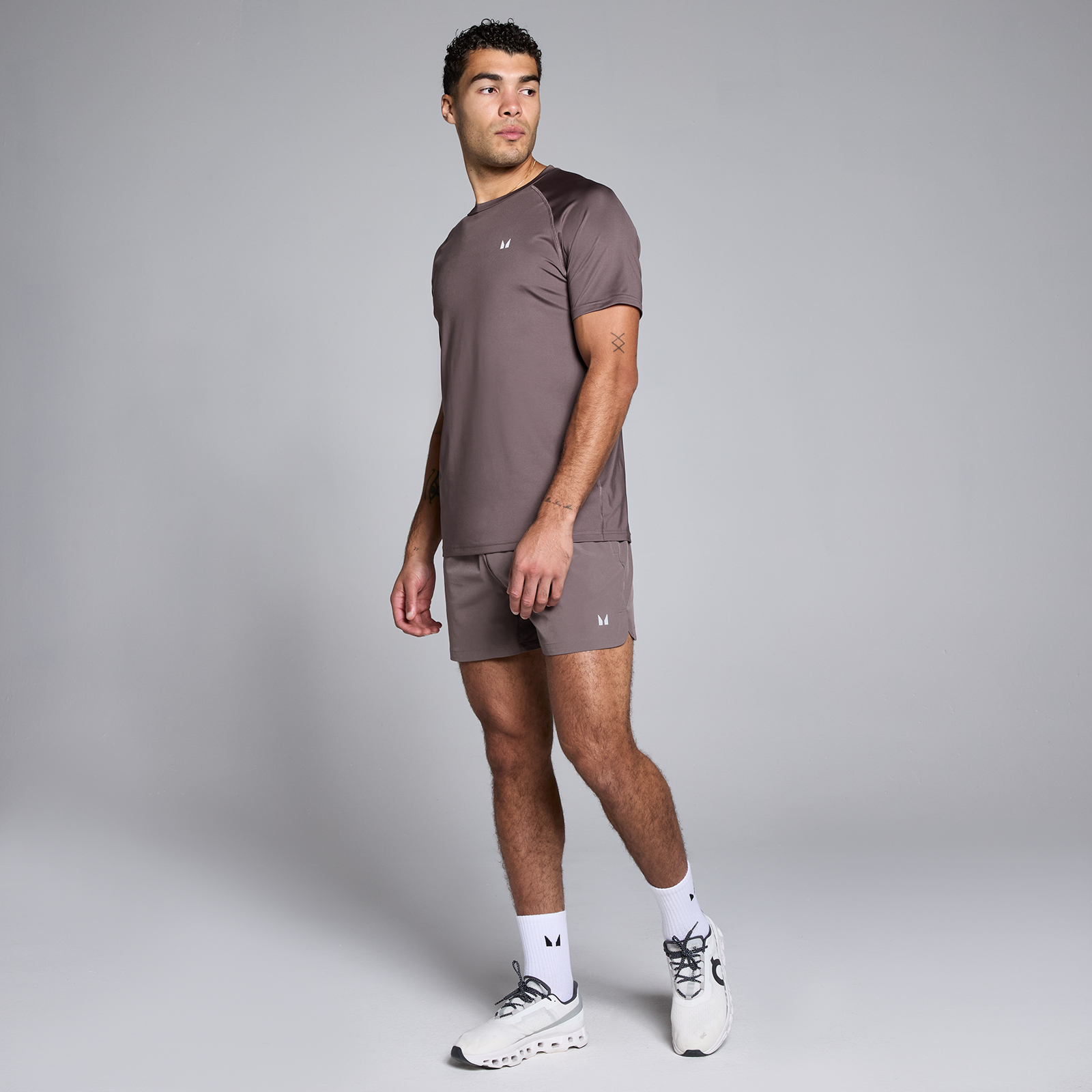 Thumbnail - MP Herren Gewebte Training Shorts, 13 cm – Mokka - S