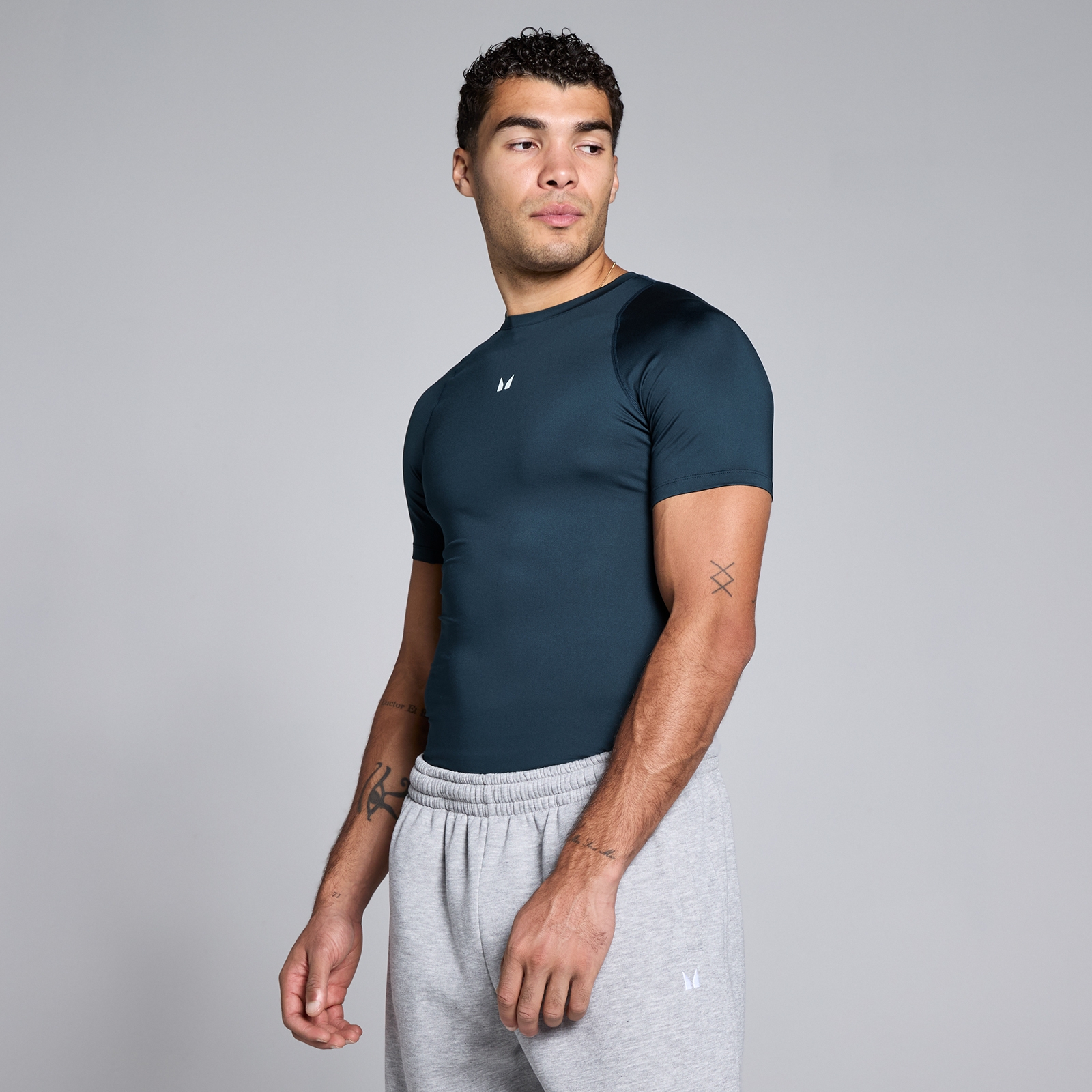 Maglia intima manica corta MP uomo training - Zaffiro scuro - XXXL