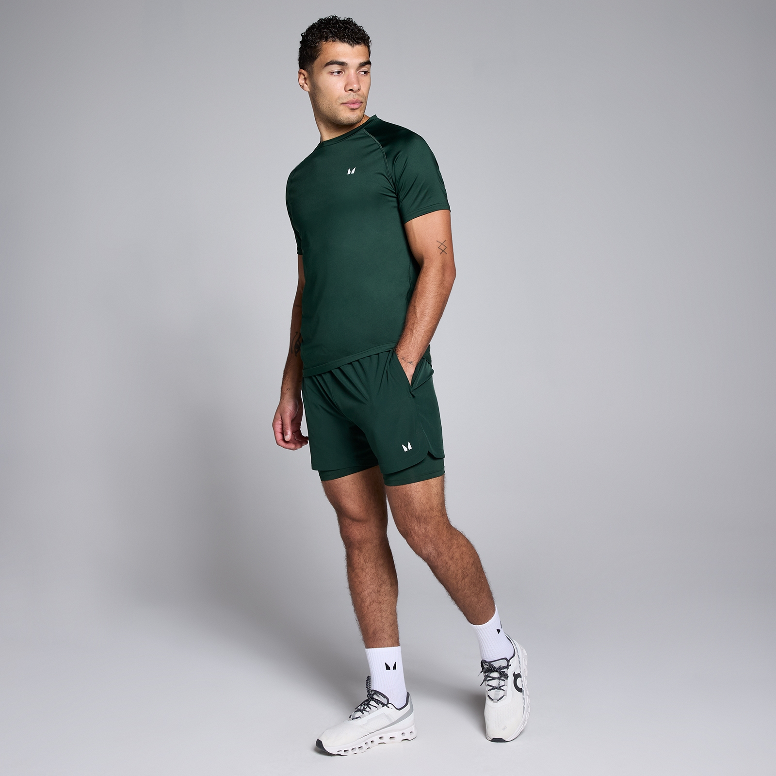 Thumbnail - MP Herren Training T-Shirt – Dunkles Smaragdgrün - XS