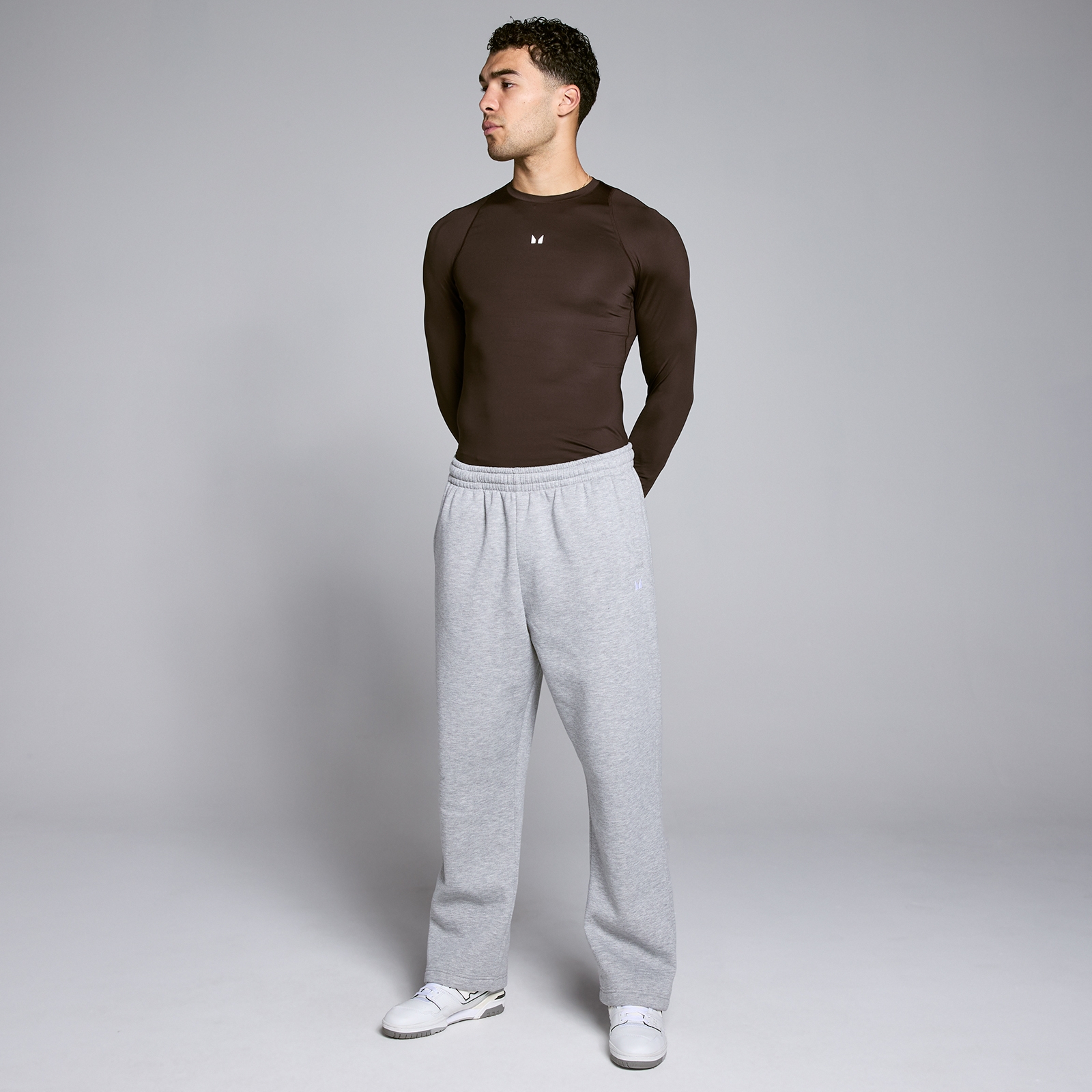 5059883407883 - MP Herren Training Langarm-Baselayer - Schokolade - L