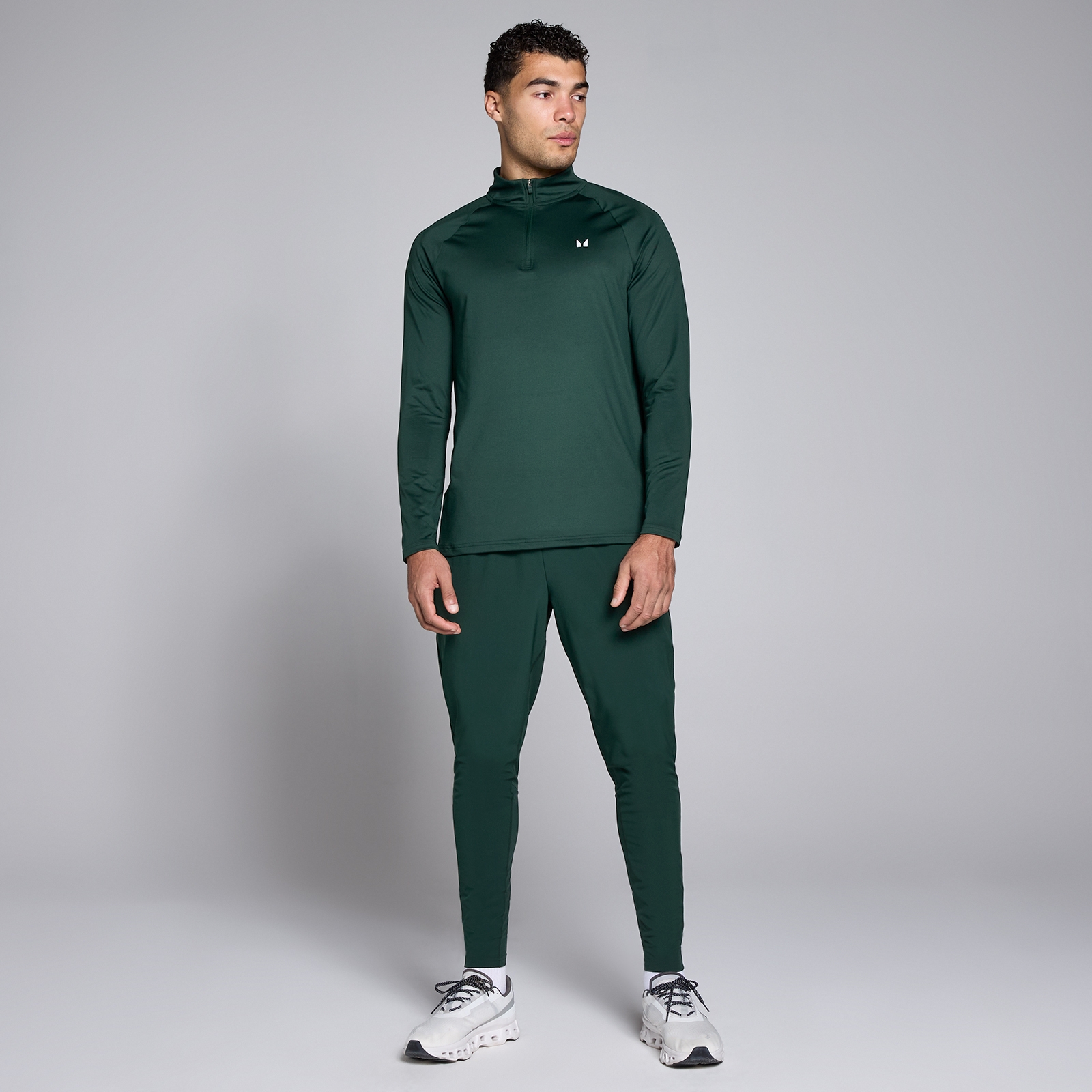 Thumbnail - MP Herren Trainingstop mit ¼-Reißverschluss – Dunkles Smaragdgrün - XXXL