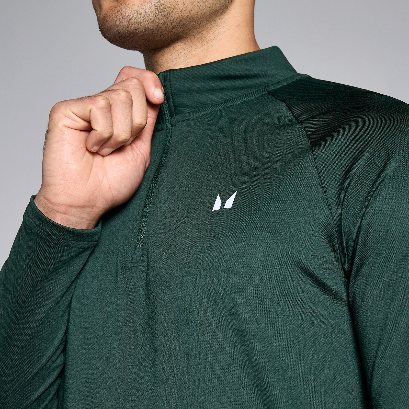 Thumbnail - MP Herren Trainingstop mit ¼-Reißverschluss – Dunkles Smaragdgrün - XXXL