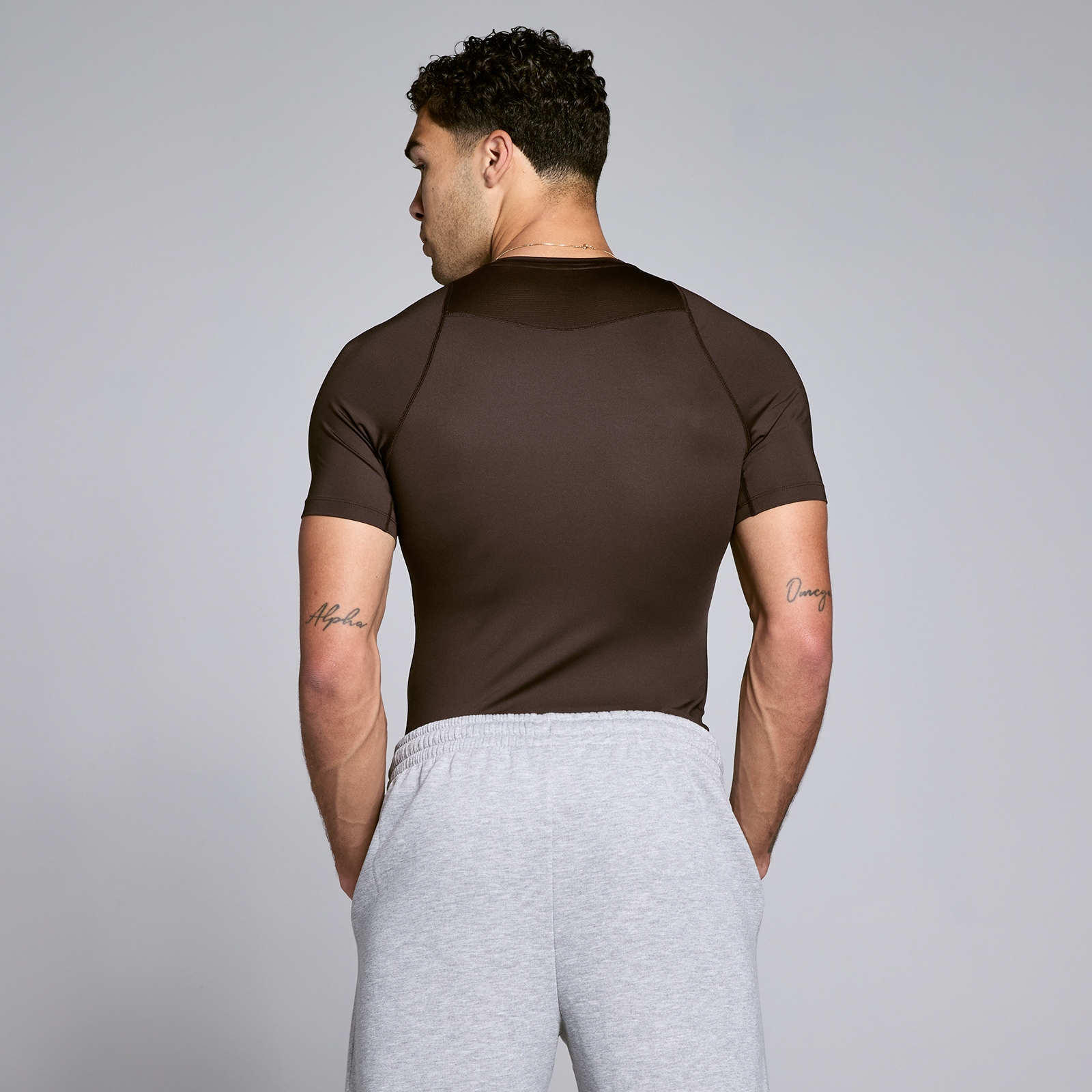 MP Herren Training Kurzarm-Baselayer - Schokolade - XL