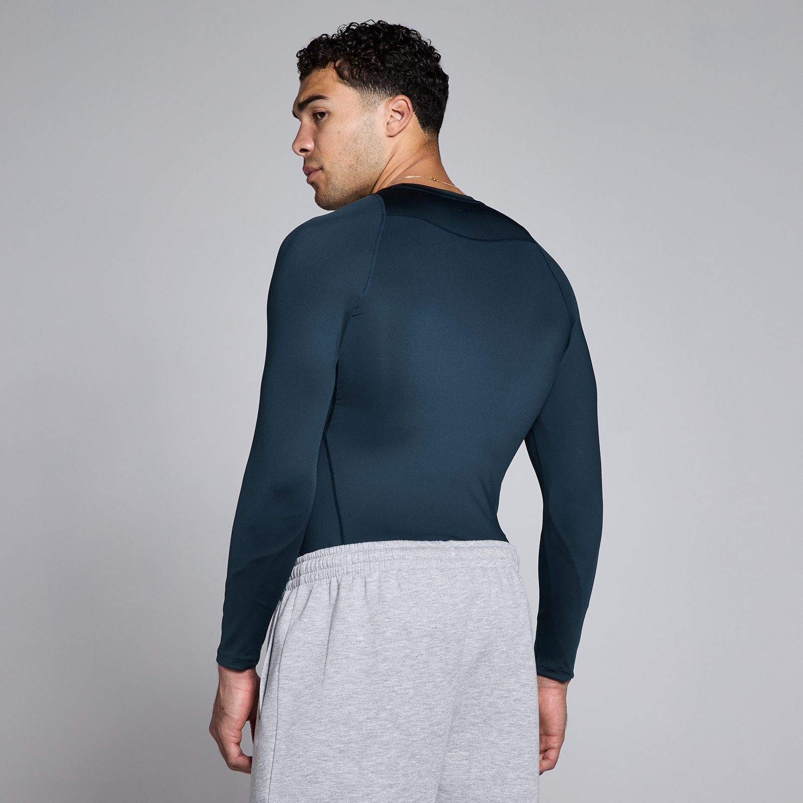 MP Herren Training Langarm-Baselayer - Dunkelsaphir - XS