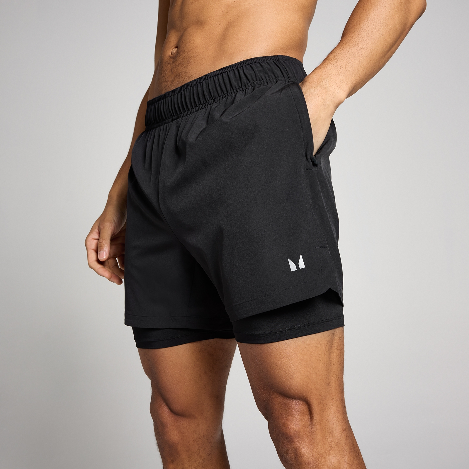 Thumbnail - MP Herren 13 cm 2-in-1 Training Shorts – Schwarz - S