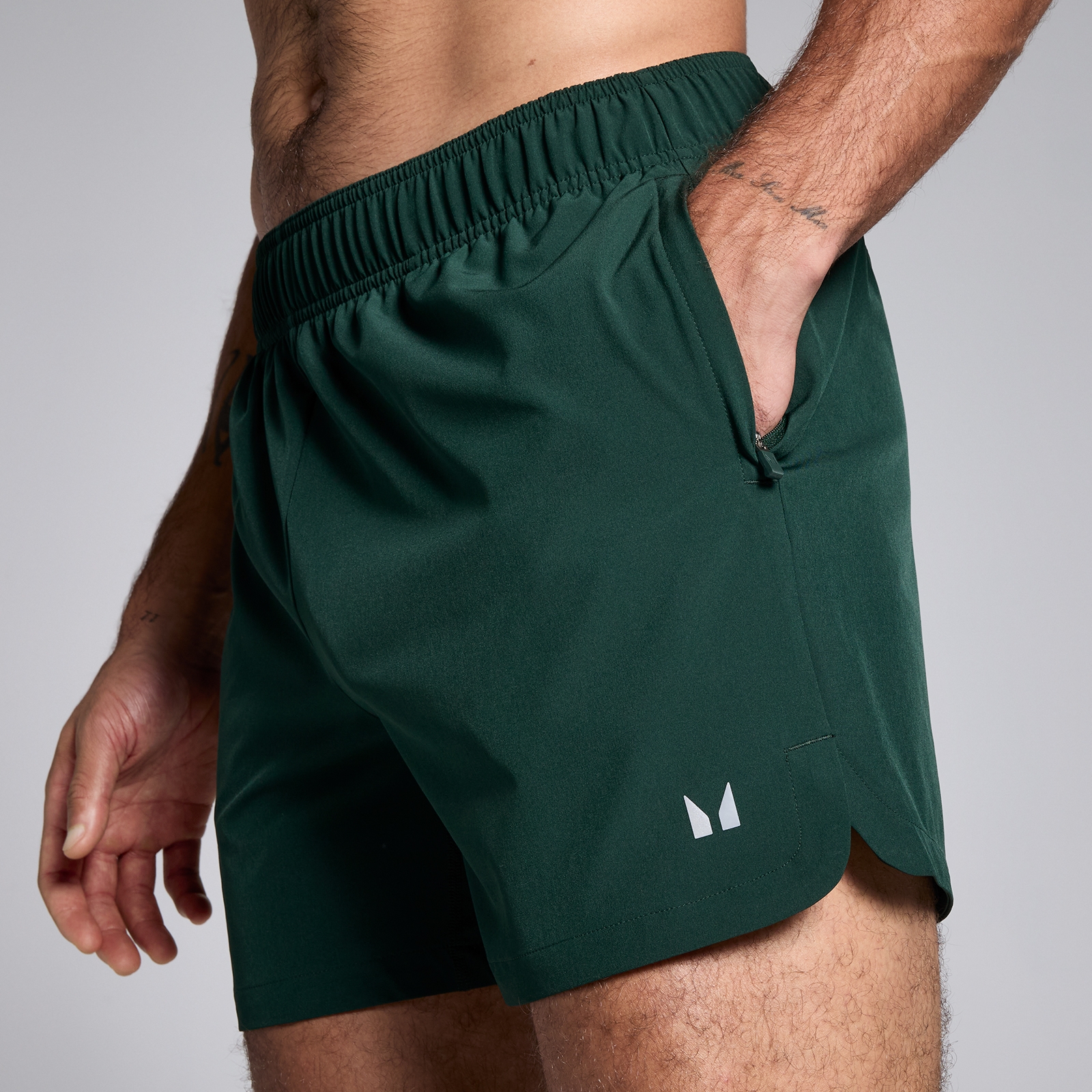 Thumbnail - MP Herren Gewebte Training Shorts, 13 cm – Dunkles Smaragdgrün - XS