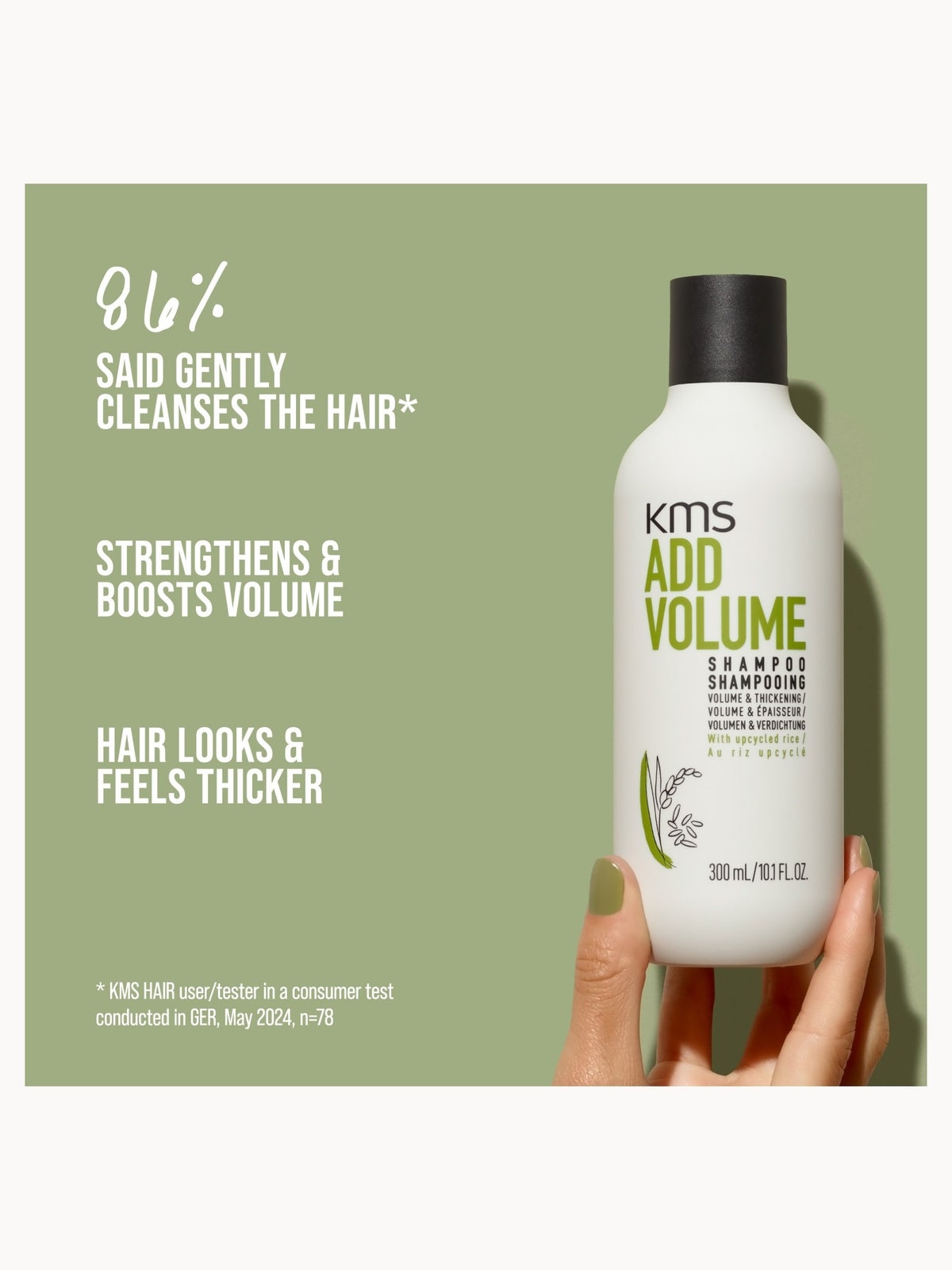 KMS Add Volume Shampoo 300ml 2