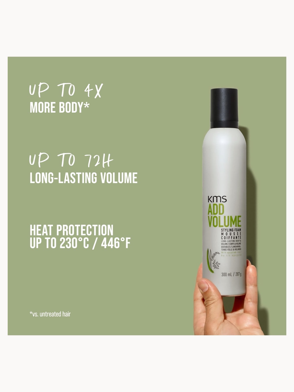 KMS Add Volume Styling Foam 300ml 2