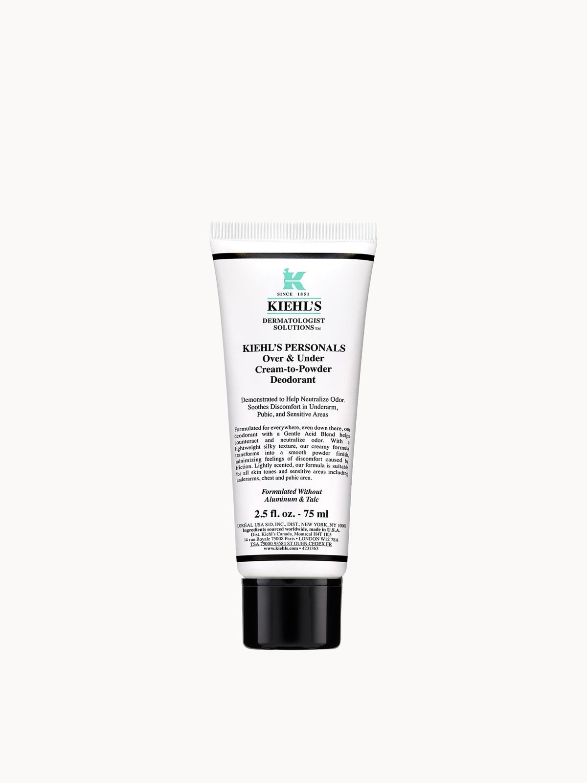 Kiehl's Over & Under Cream-To-Powder Deodorant 75ml