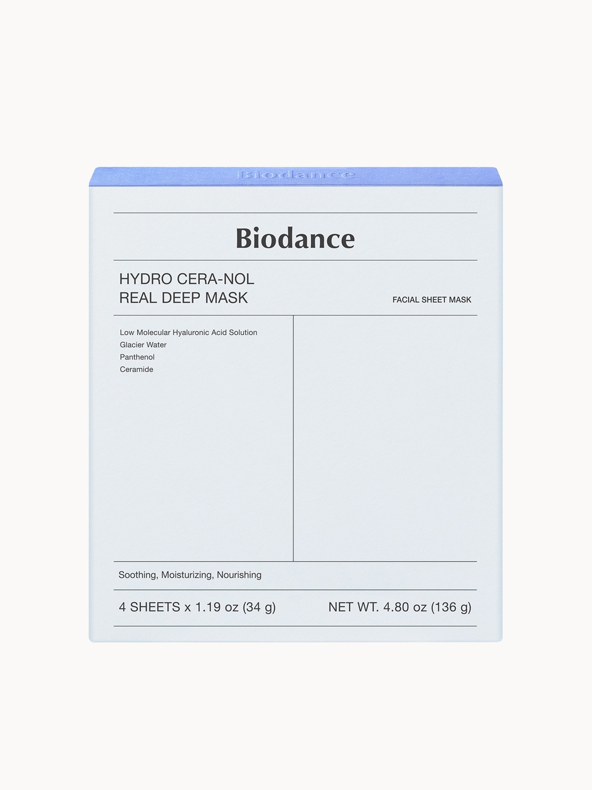Image of Biodance Hydro Cera-nol Real Deep Mask (4 Pack)