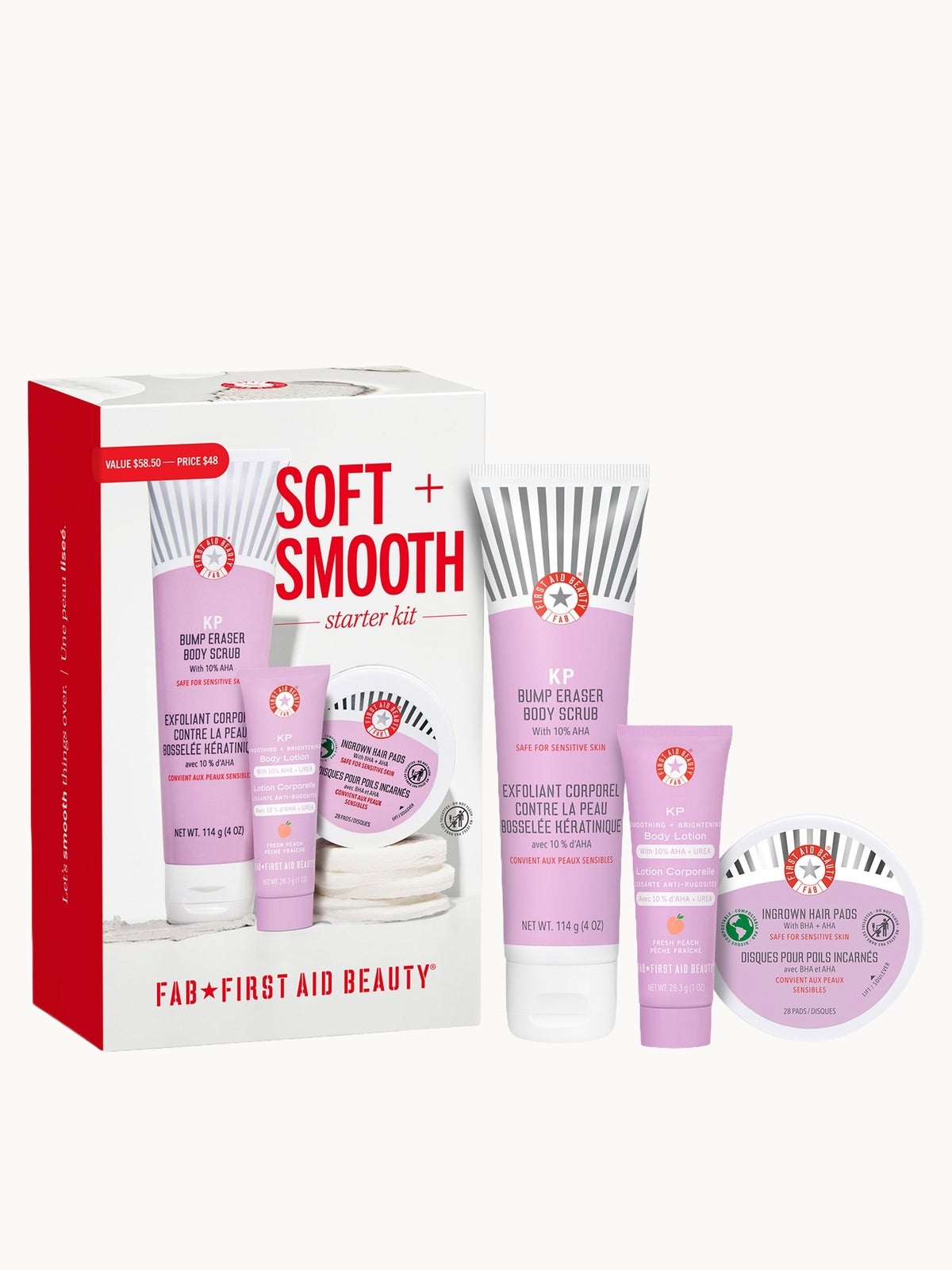 First Aid Beauty Soft + Smooth Starter Kit – Body Bestsellers (Worth £43) 2
