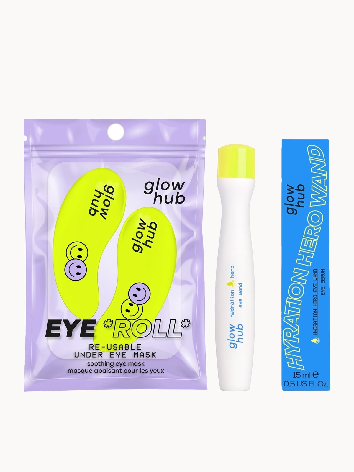 Glow Hub Hydration Hero Reusable Eye Mask Duo