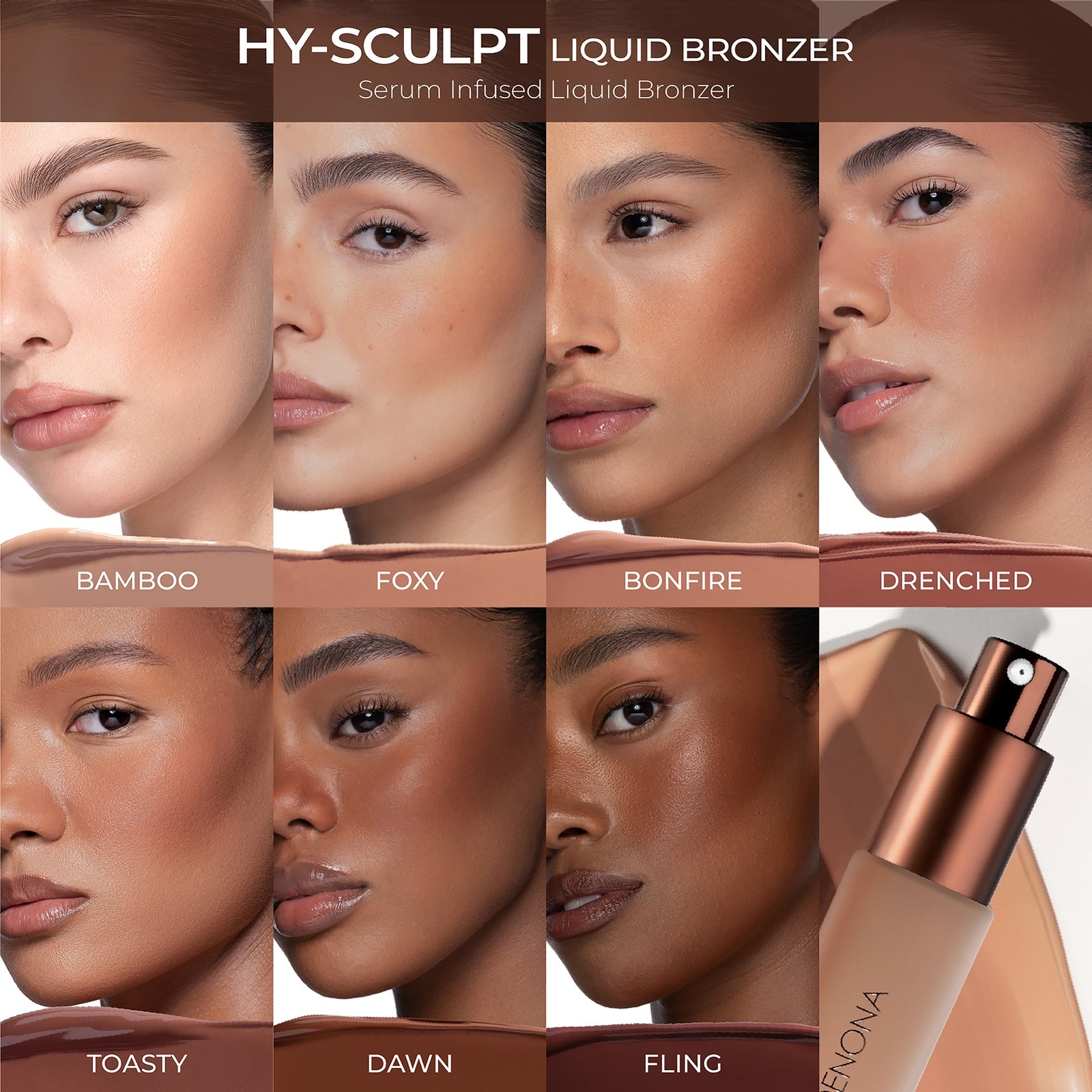 Natasha Denona HY-SCULPT Liquid Bronzer 14ml (Various Shades) - Toasty 4