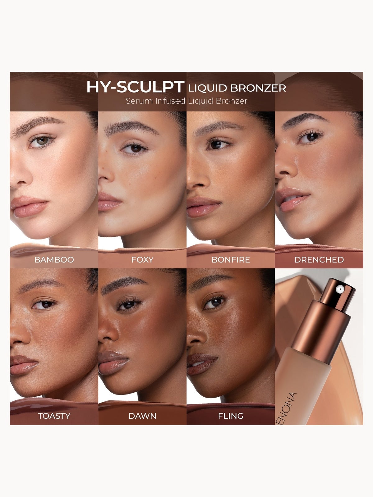 Natasha Denona HY-SCULPT Liquid Bronzer 14ml (Various Shades) - Toasty 4