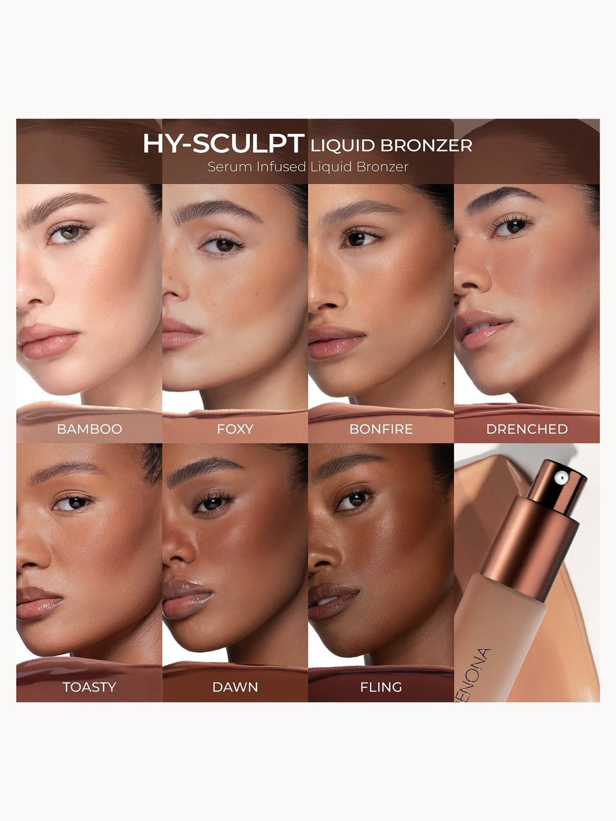 Natasha Denona HY-SCULPT Liquid Bronzer 14ml (Various Shades) - Drenched 4