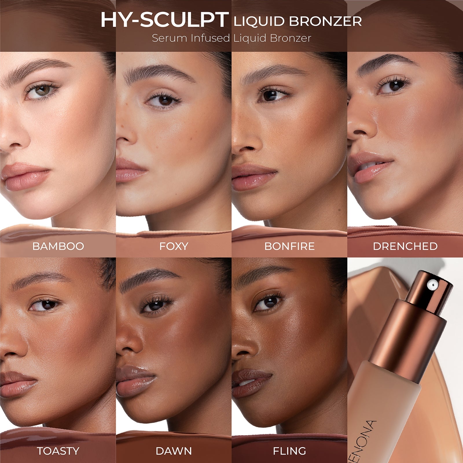 Natasha Denona HY-SCULPT Liquid Bronzer 14ml (Various Shades) - Drenched 4