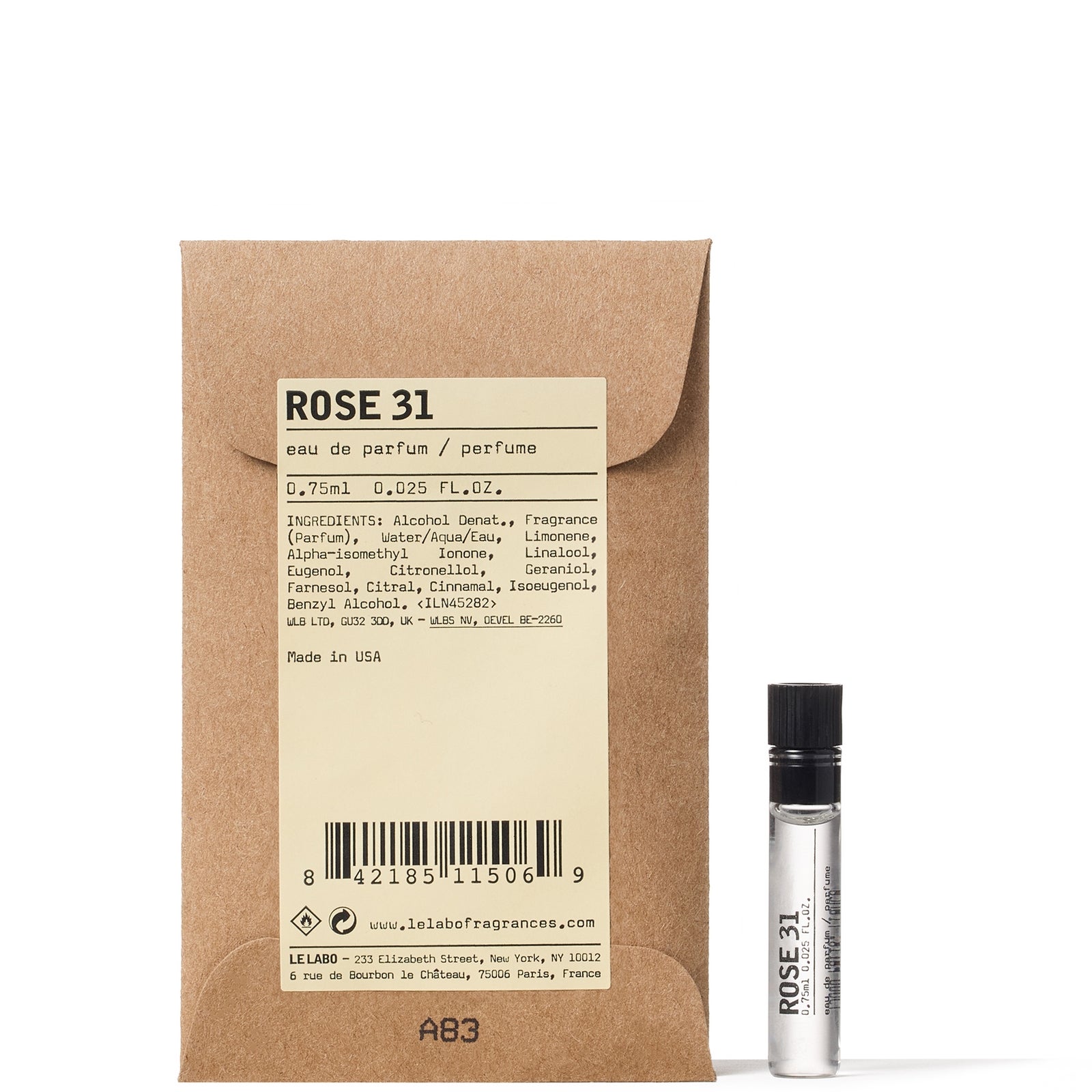 Le Labo Rose 31 EDP 0.75ML