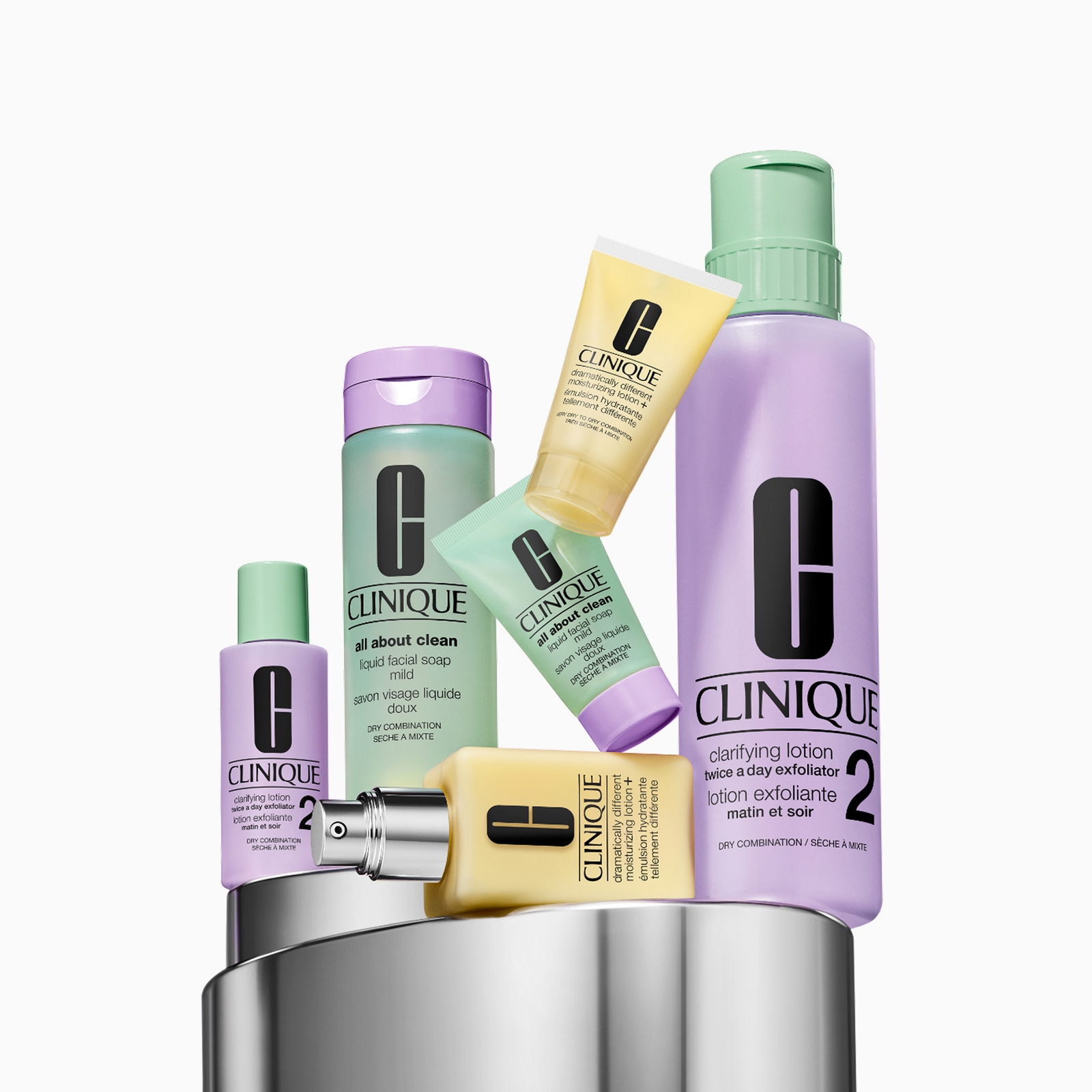 Thumbnail - Clinique Great Skin Everywhere Set: For Dry Combination Skin