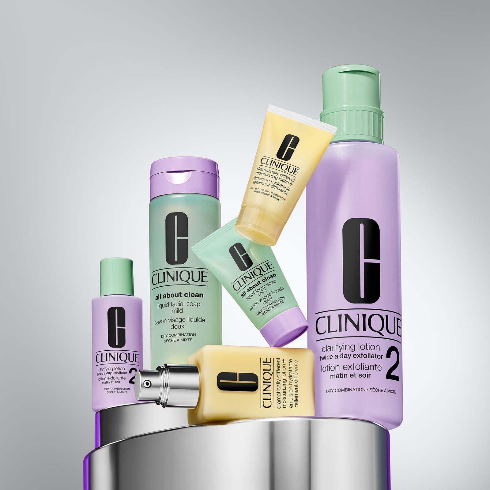 Thumbnail - Clinique Great Skin Everywhere Set: For Dry Combination Skin