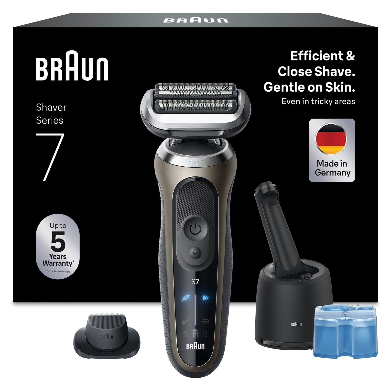 Men's Bronze Braun Series 7 72-C7200cc Electric Shaver Smartcare Center - Image 3