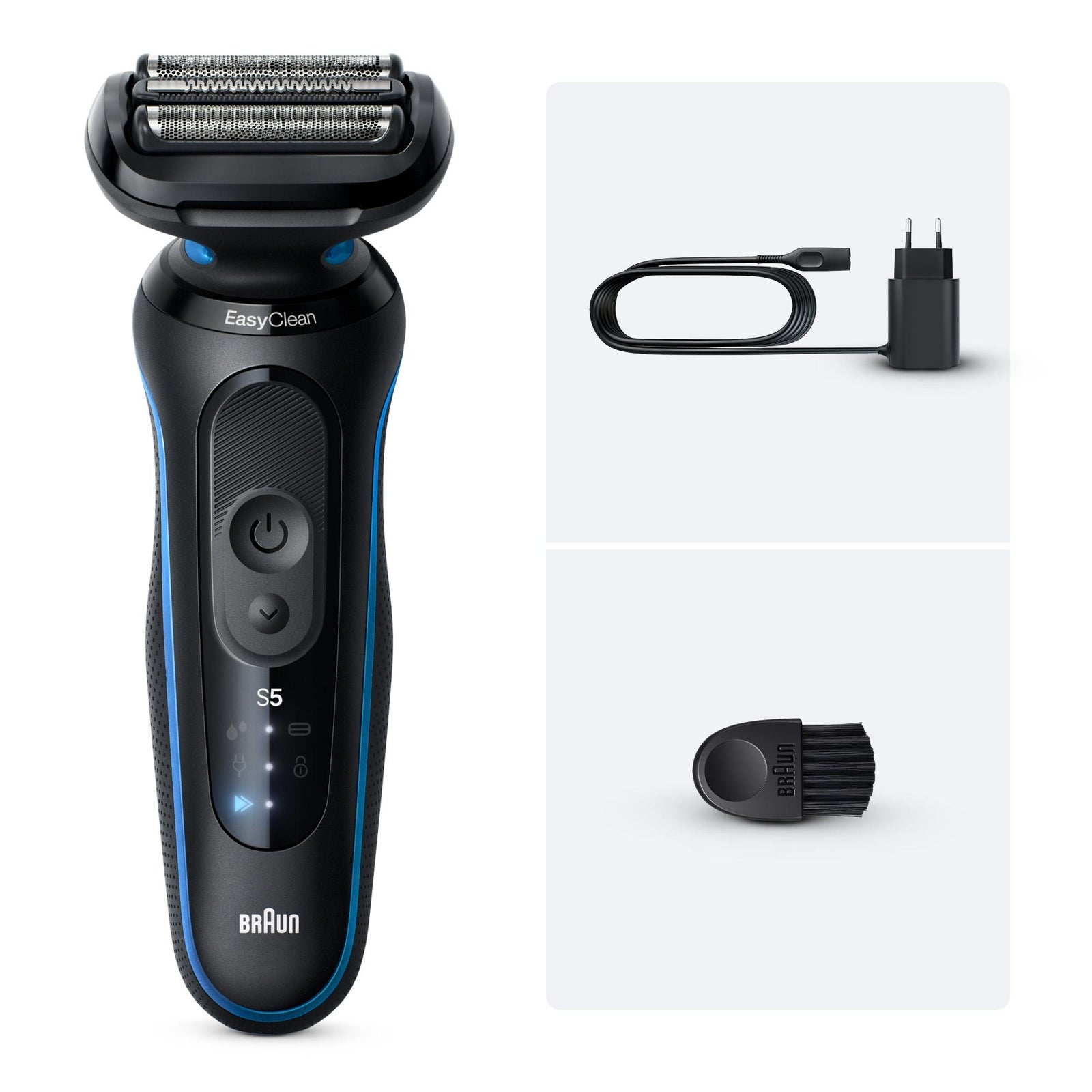 Braun Series 5 Elektrorasierer Bis zu 50 min 52-B1000s Blau: retailer-supplied image
