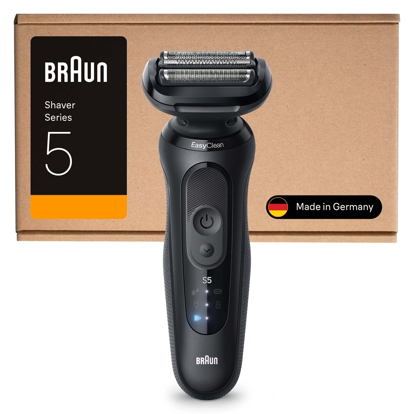 Braun Serie 5 Elektrorasierer Bis zu 50 min 52-N1000si Schwarz: retailer-supplied image