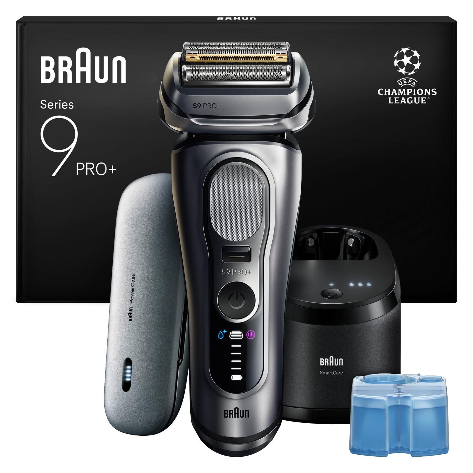Braun Series 9 PRO+ Elektrorasierer Pro-SensoAdapt SmartCare Center 9677cce Silber: retailer-supplied image
