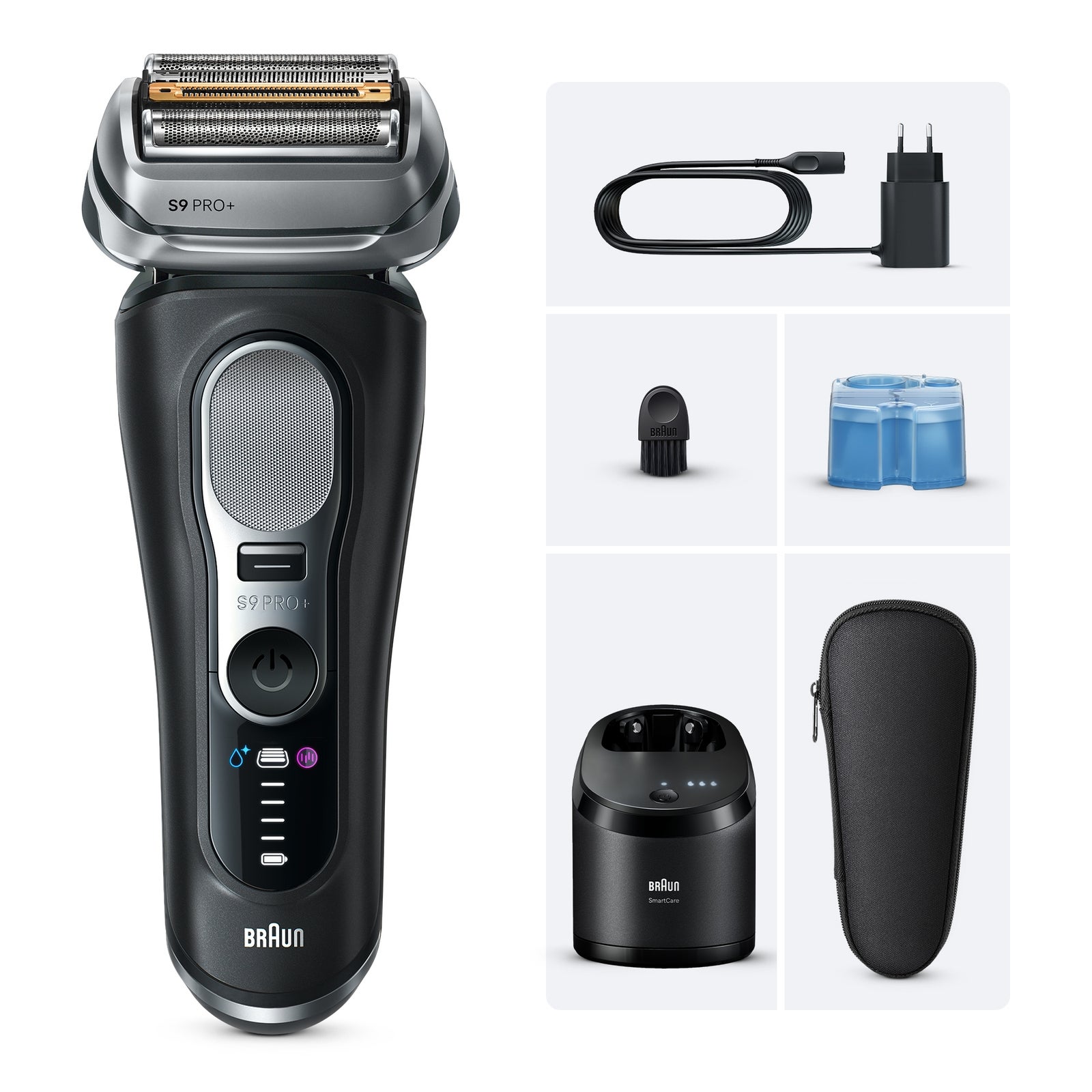 Braun Series 9 PRO+ Elektrorasierer Pro-SensoAdapt SmartCare Center 9660cc Schwarz: retailer-supplied image
