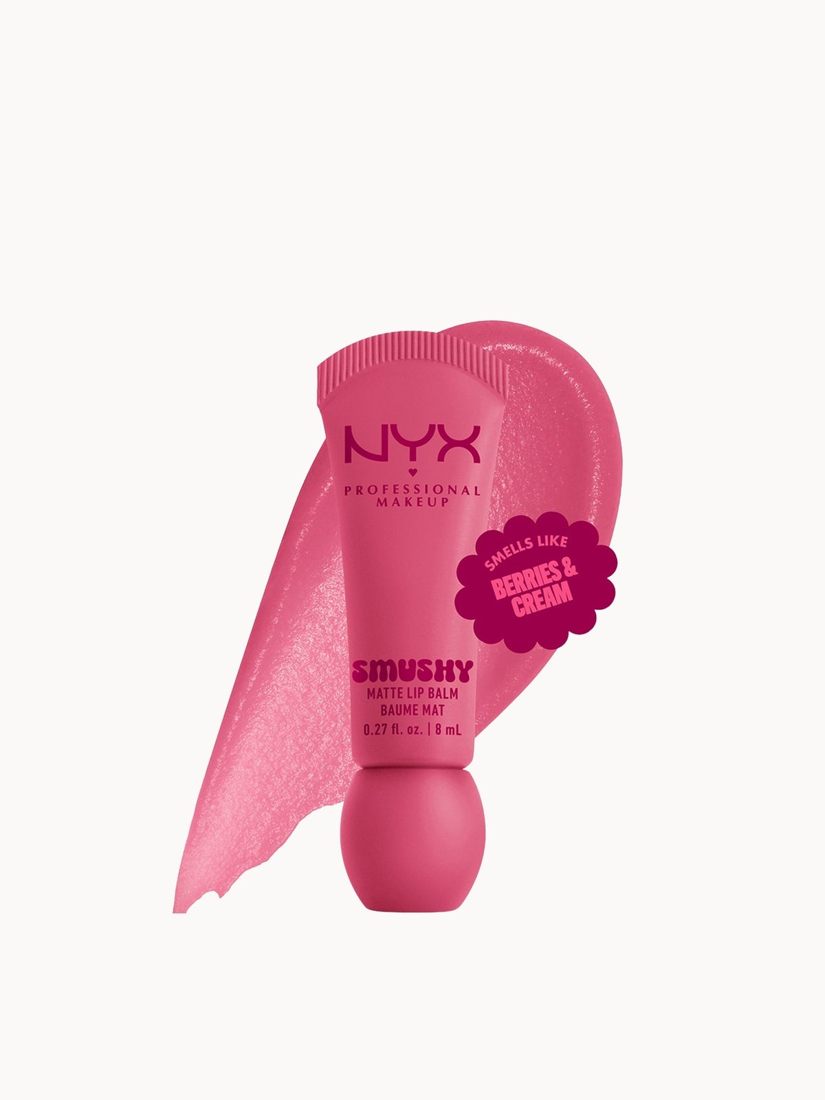 NYX Professional Makeup Smushy, Matte Lip Balm, Soft Diffused Colour, Matte Finish - Swipe Sesh 2