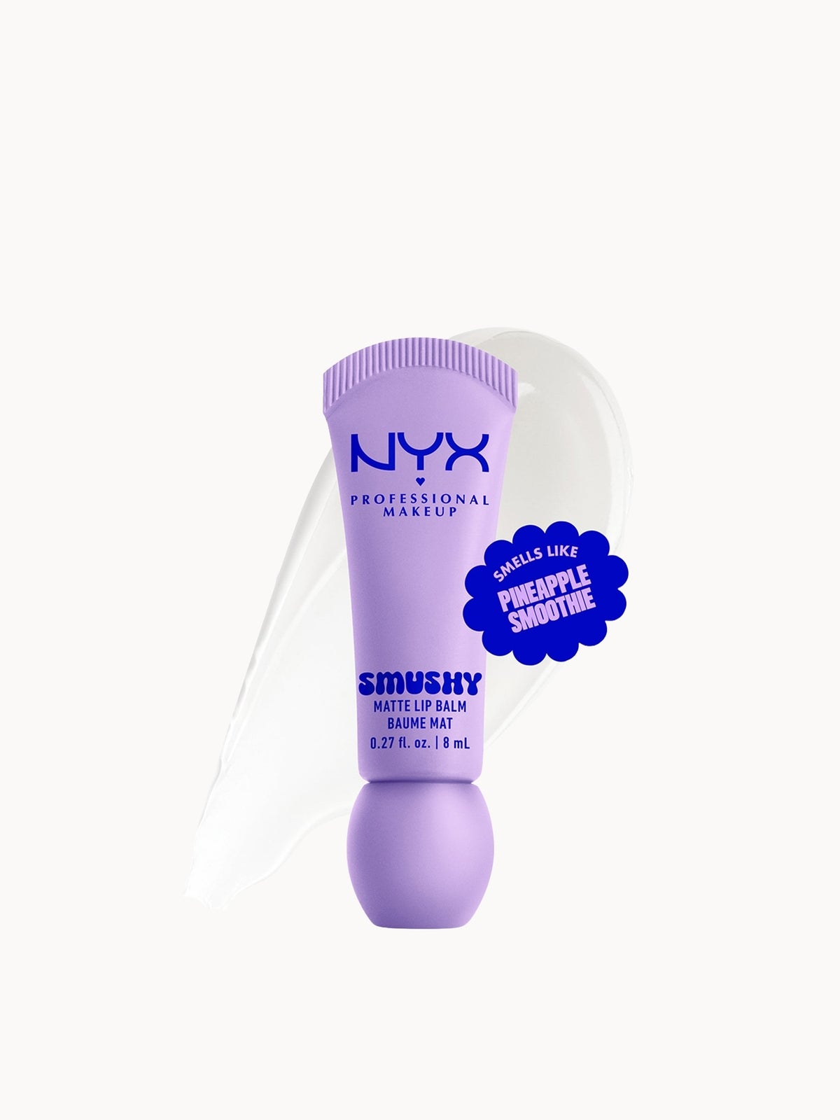 NYX Professional Makeup Smushy, Matte Lip Balm, Soft Diffused Colour, Matte Finish - Sugar Smush 2