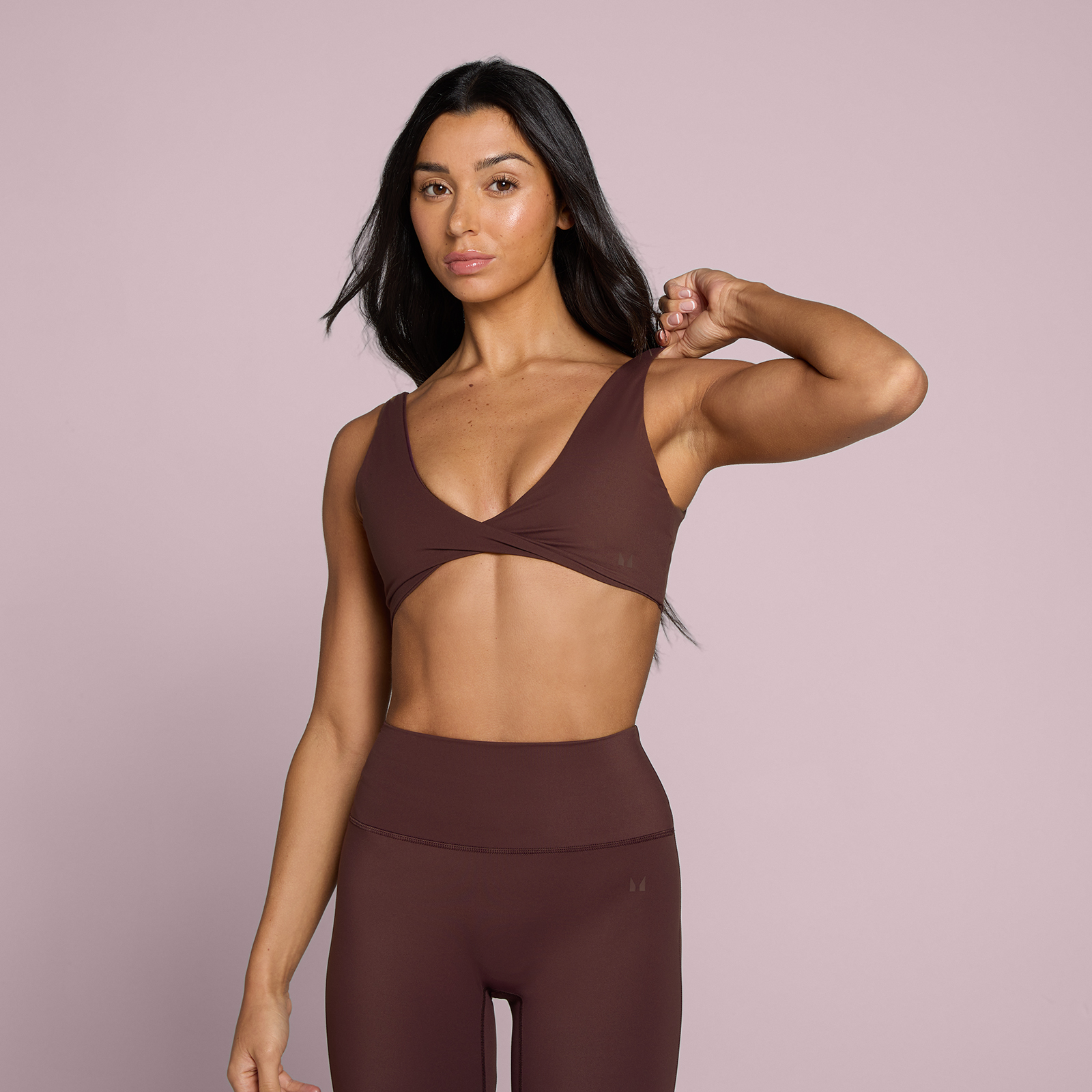 Reggiseno sportivo MP donna Tempo con dettaglio twist - Fudge - L