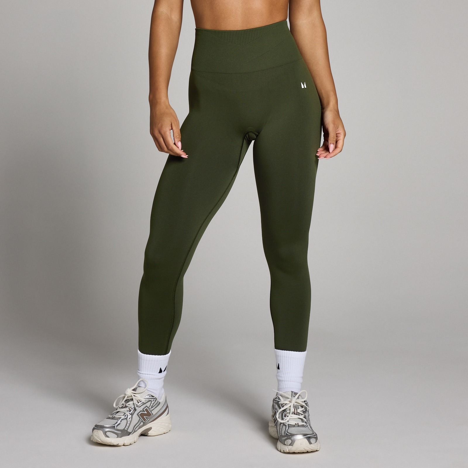 Leggings donna MP Tempo senza cuciture - Verde foresta - XS