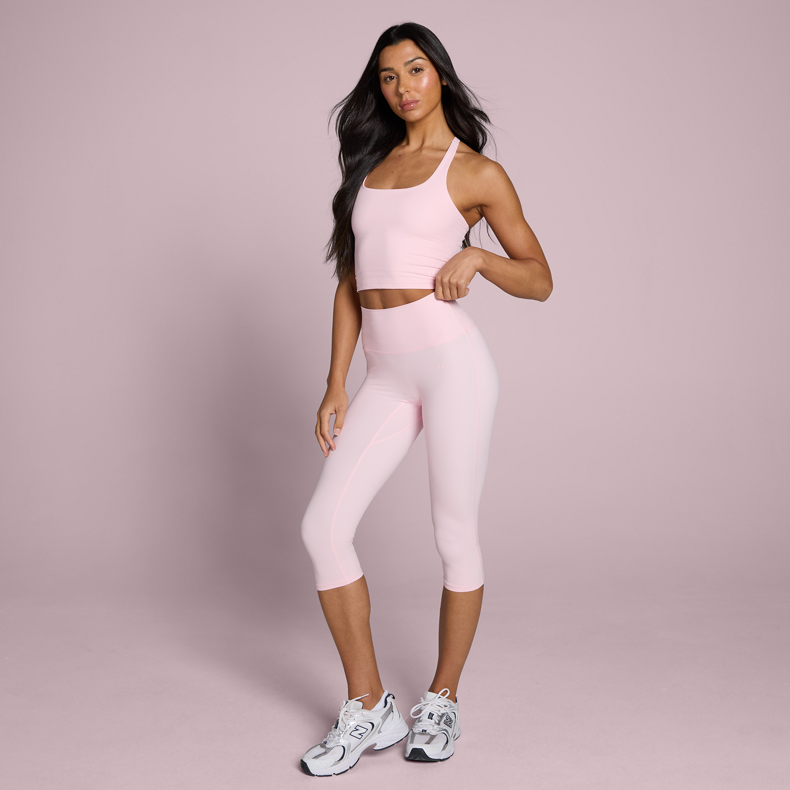 Thumbnail - MP Damen Tempo Capri Leggings - Blush - L