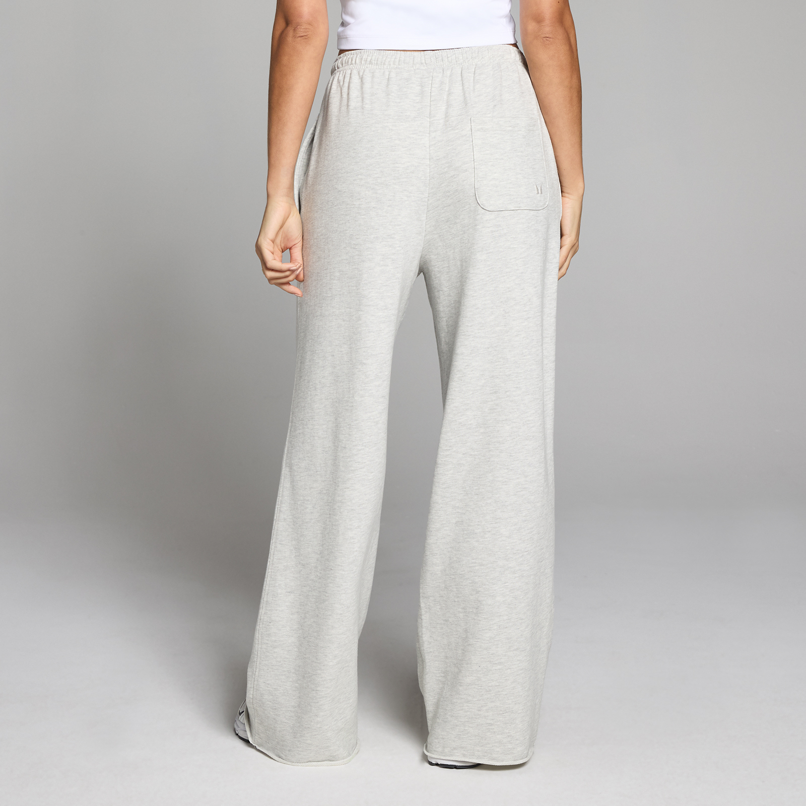 MP Damen Lightweight Loopback Straight Leg Jogginghose - Grau Meliert - XXL