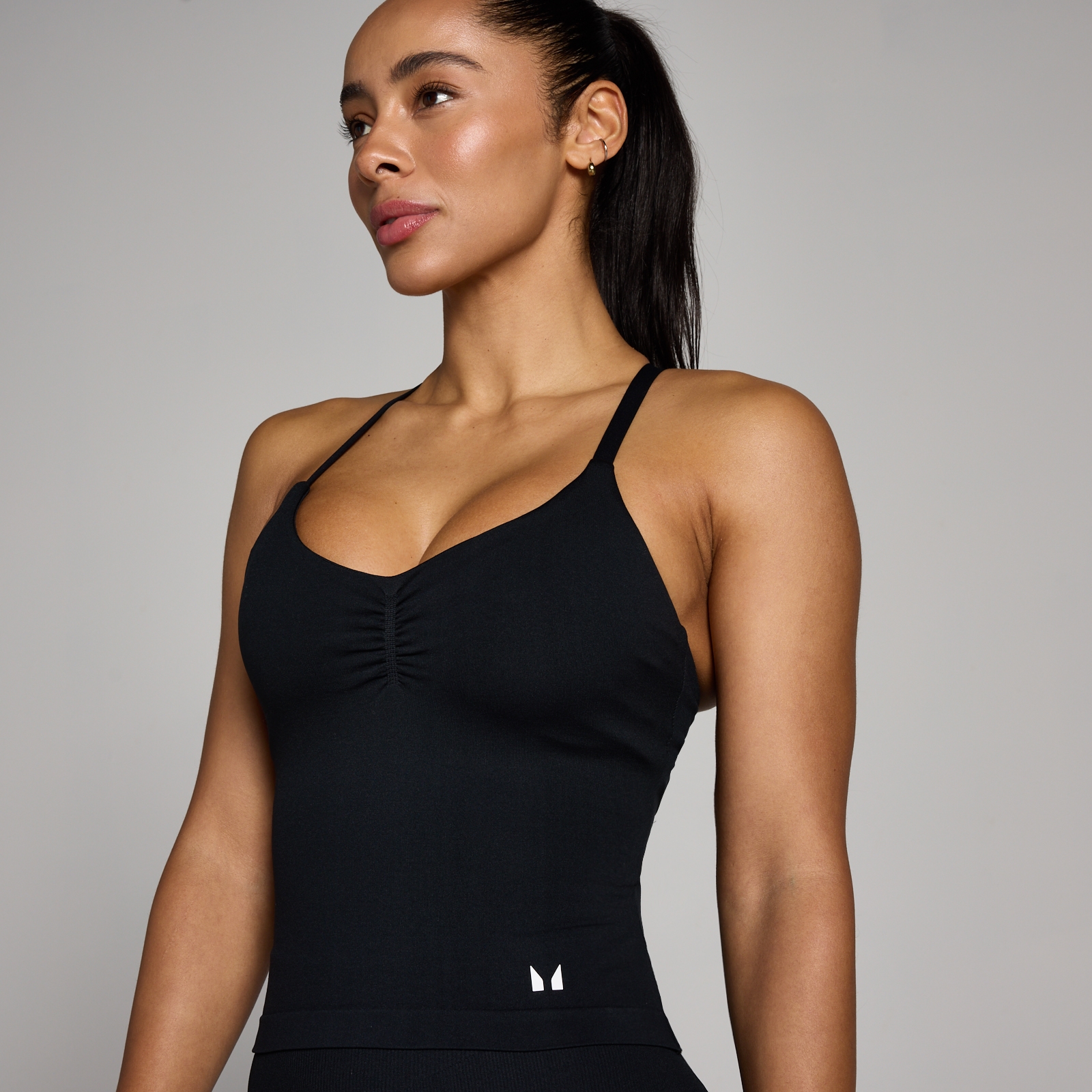 Thumbnail - MP Damen Tempo Seamless Strappy Top - Schwarz - S