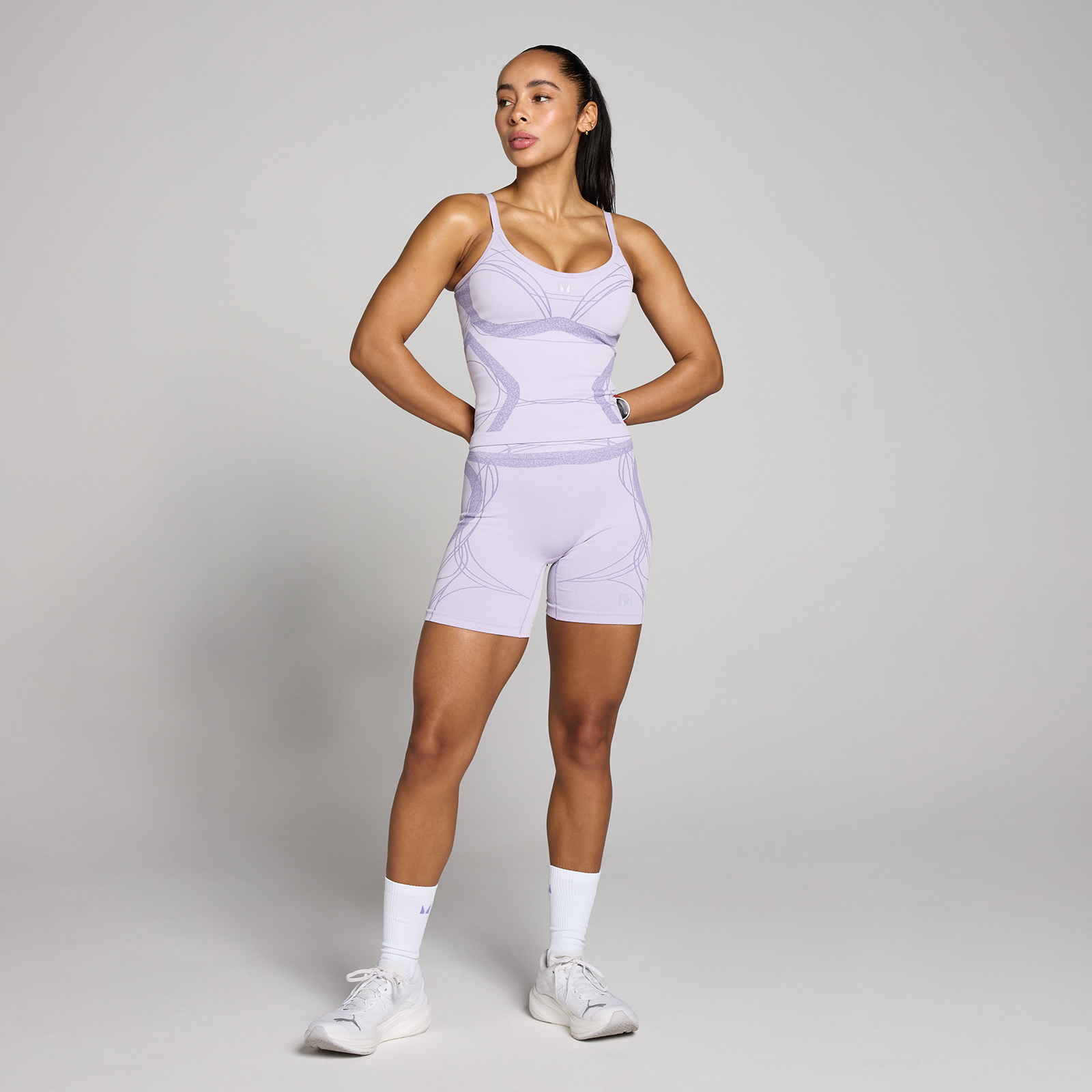 5059883411408 - MP Damen Hybrid Nahtlos Top - Dusted Grape - XXL